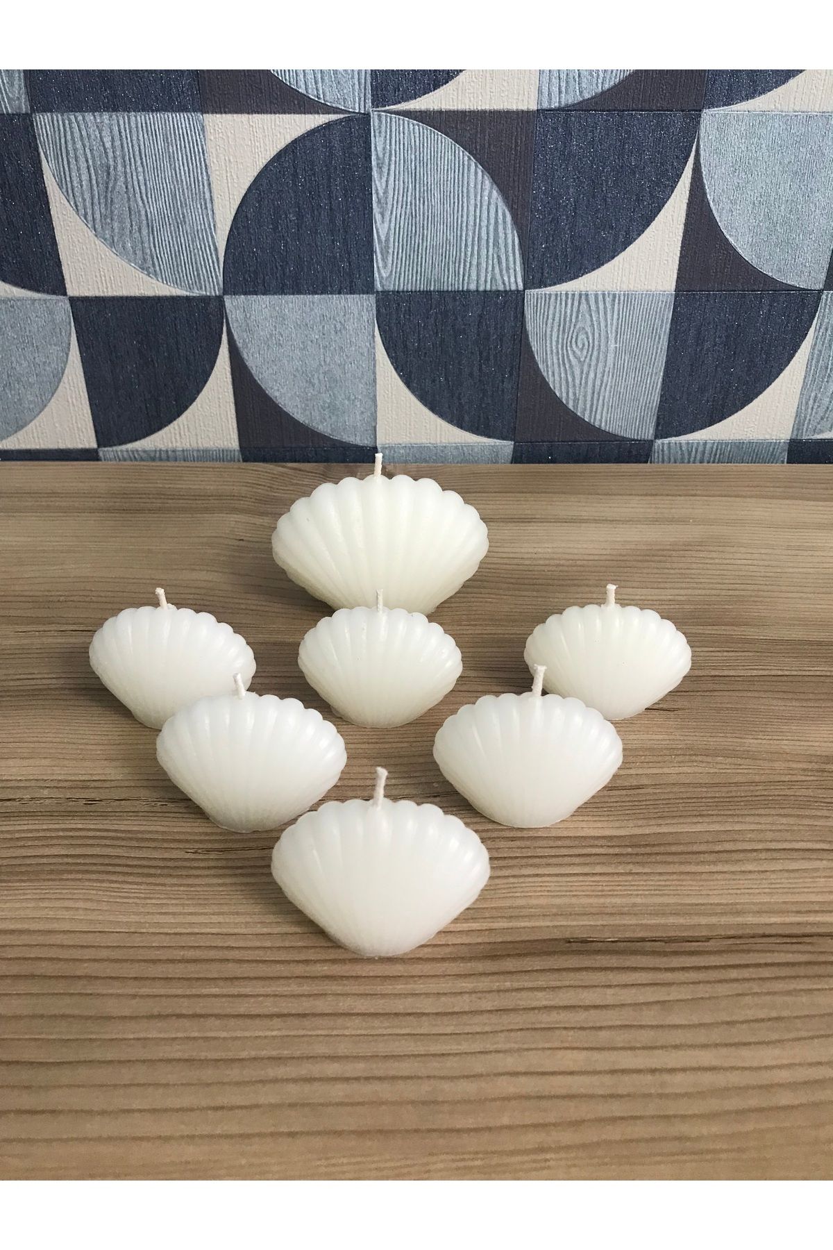 DEKORANLA Beyaz Mini Hediyelik Mum 10'lu Set, Düğün, Nişan, Nikah, Kına, Sünnet, Doğum, Söz için