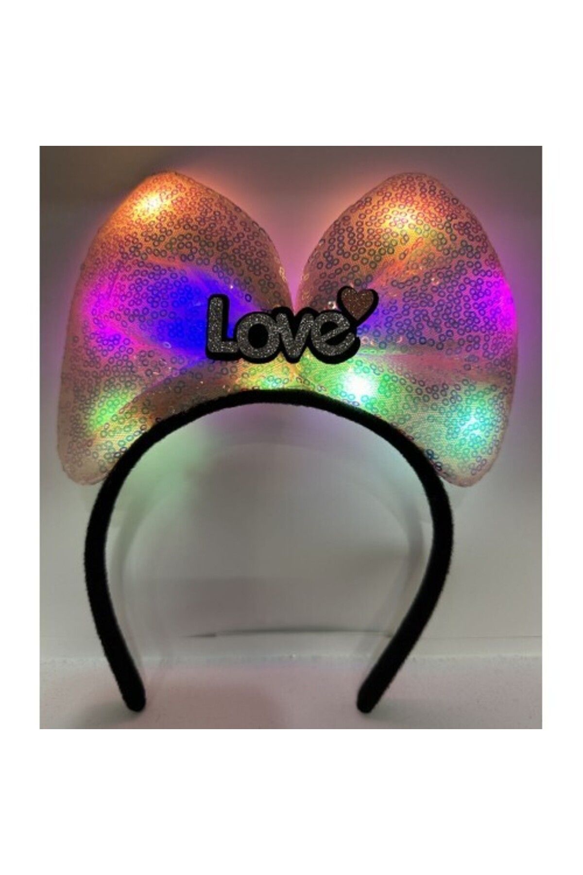 Vemora Led Işıklı Love Taç