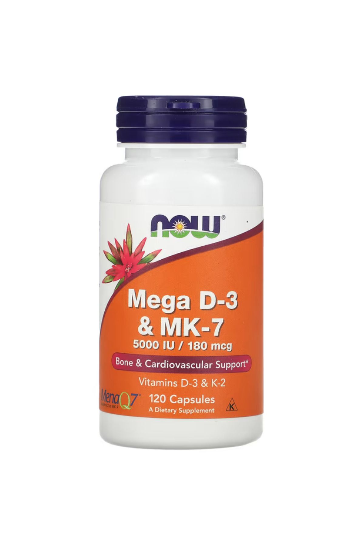 Now Foods , Mega D-3 & MK-7, 120 Capsules
