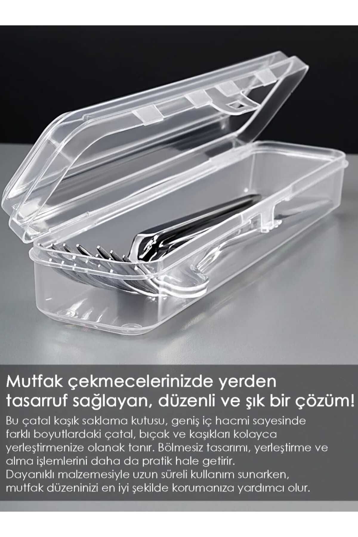 OSMEY 6 Adet Kaşıklık Saklama Kabı - Kaşık Çatal Taşıma Kabı Çok Amaçlı Düzenleyici