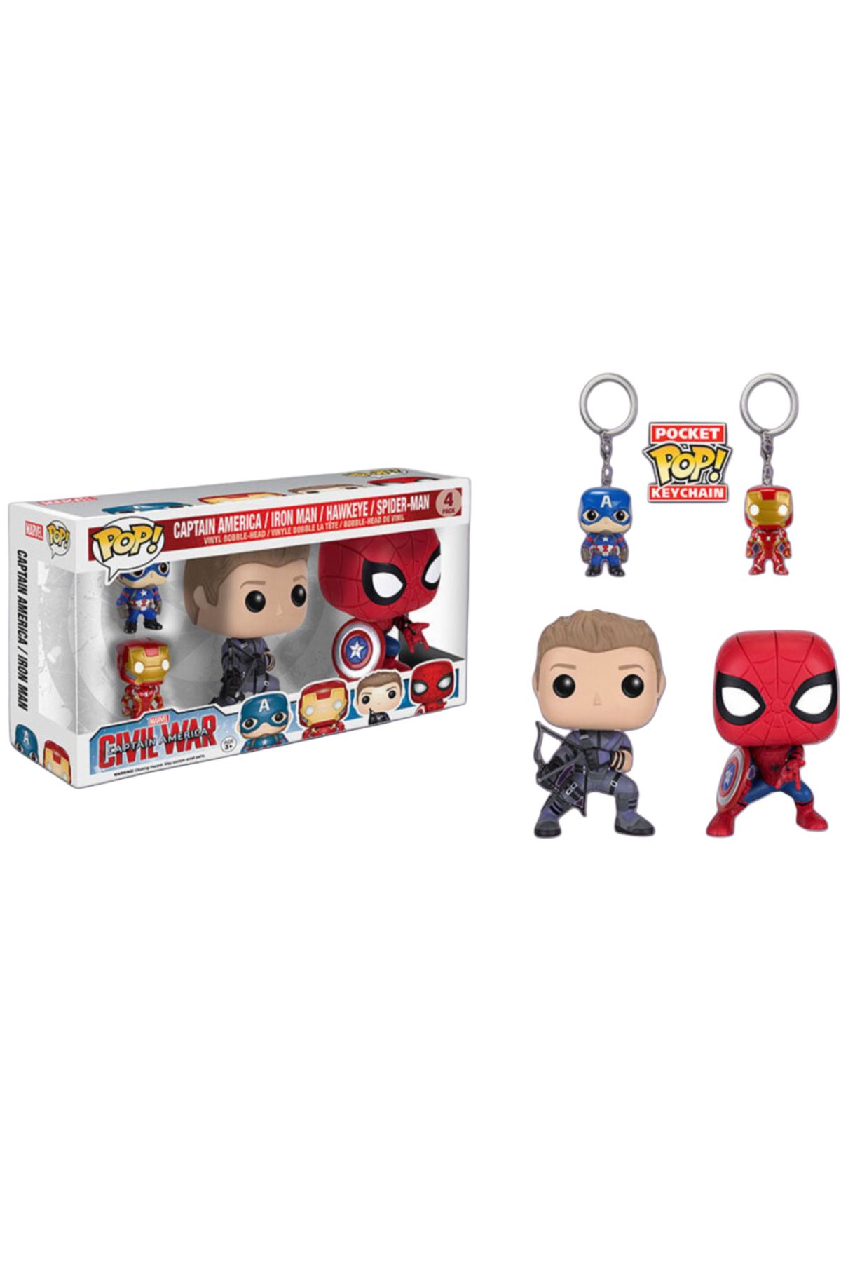 Funko Marvel Civil War 4 Pack Pop