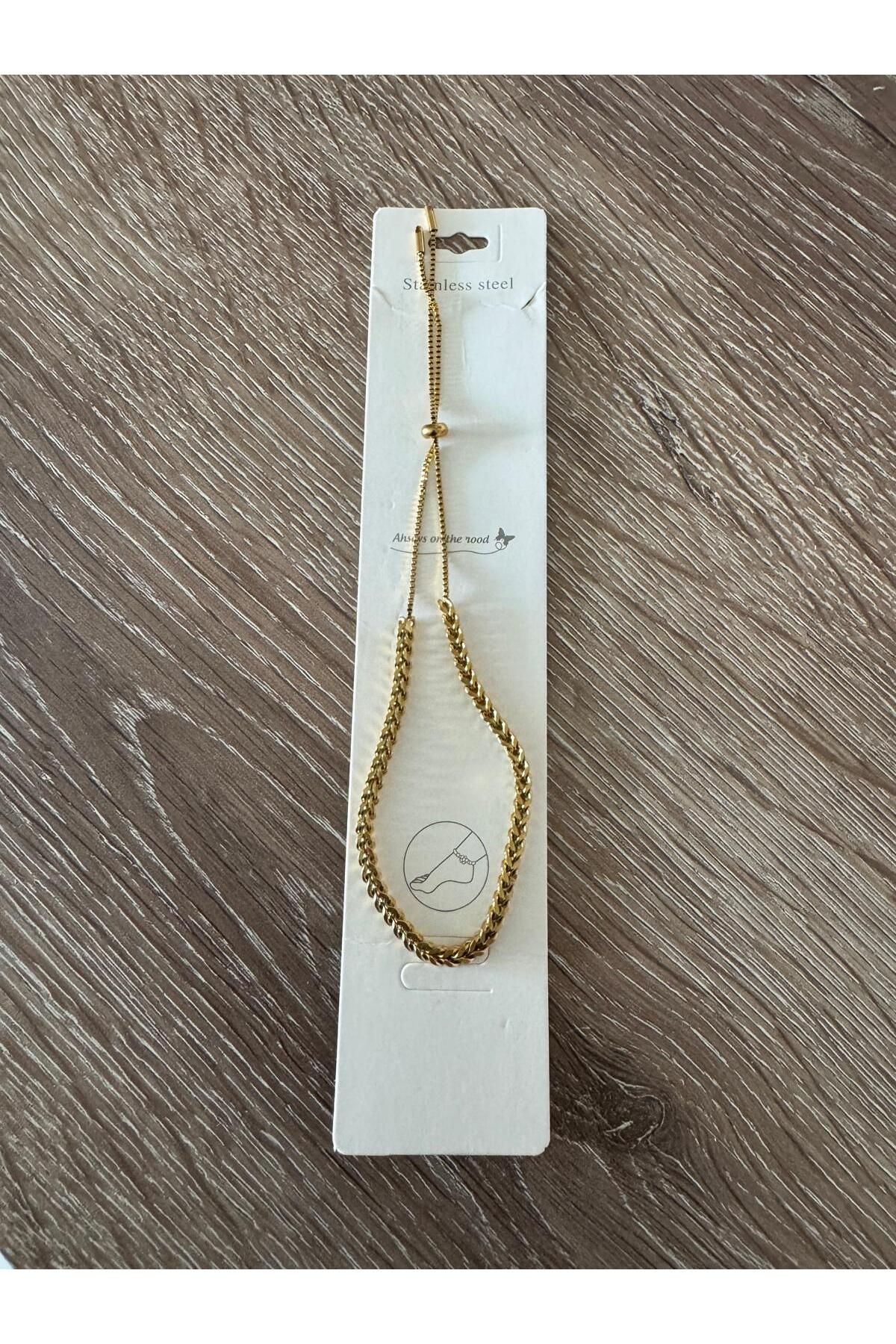 misstakıjewerly ÇELİK GOLD RENK ASANSÖRLÜ ŞAHMERAN