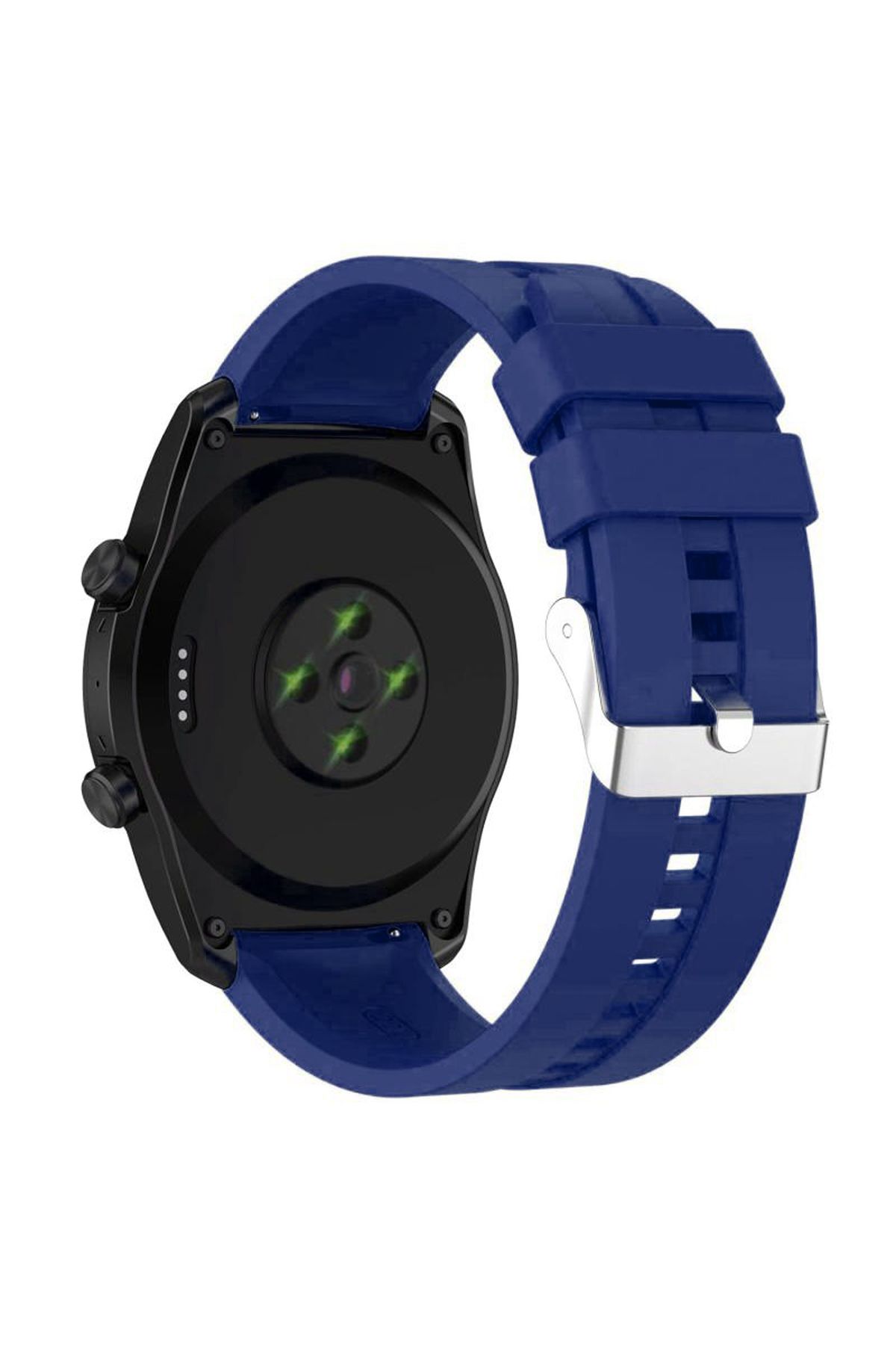 Forzacase Huawei Watch GT2 42 mm ile uyumlu Tokalı Çizgi Desen Silikon Kordon Kayış - FC1069