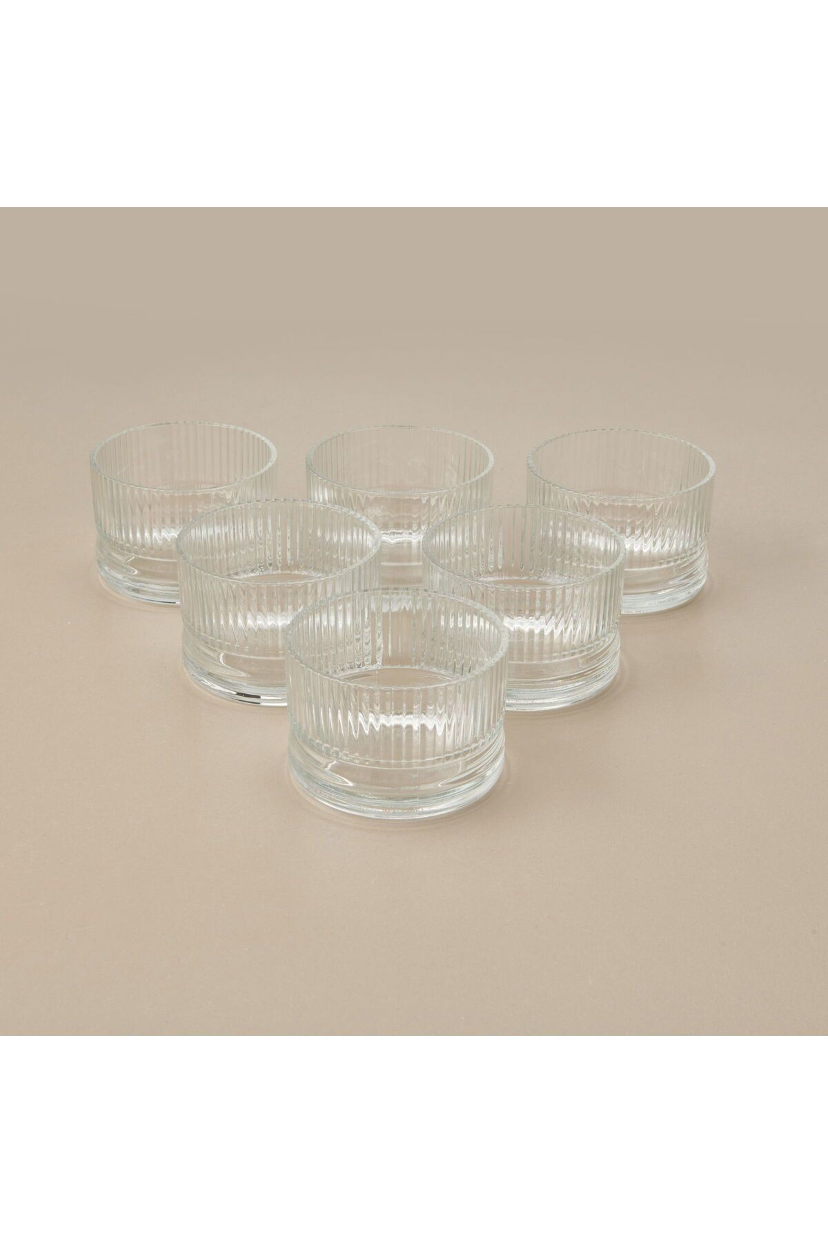 ASPARTAM Home 6'lı Cam Kase - Şeffaf - 8,5 cm
