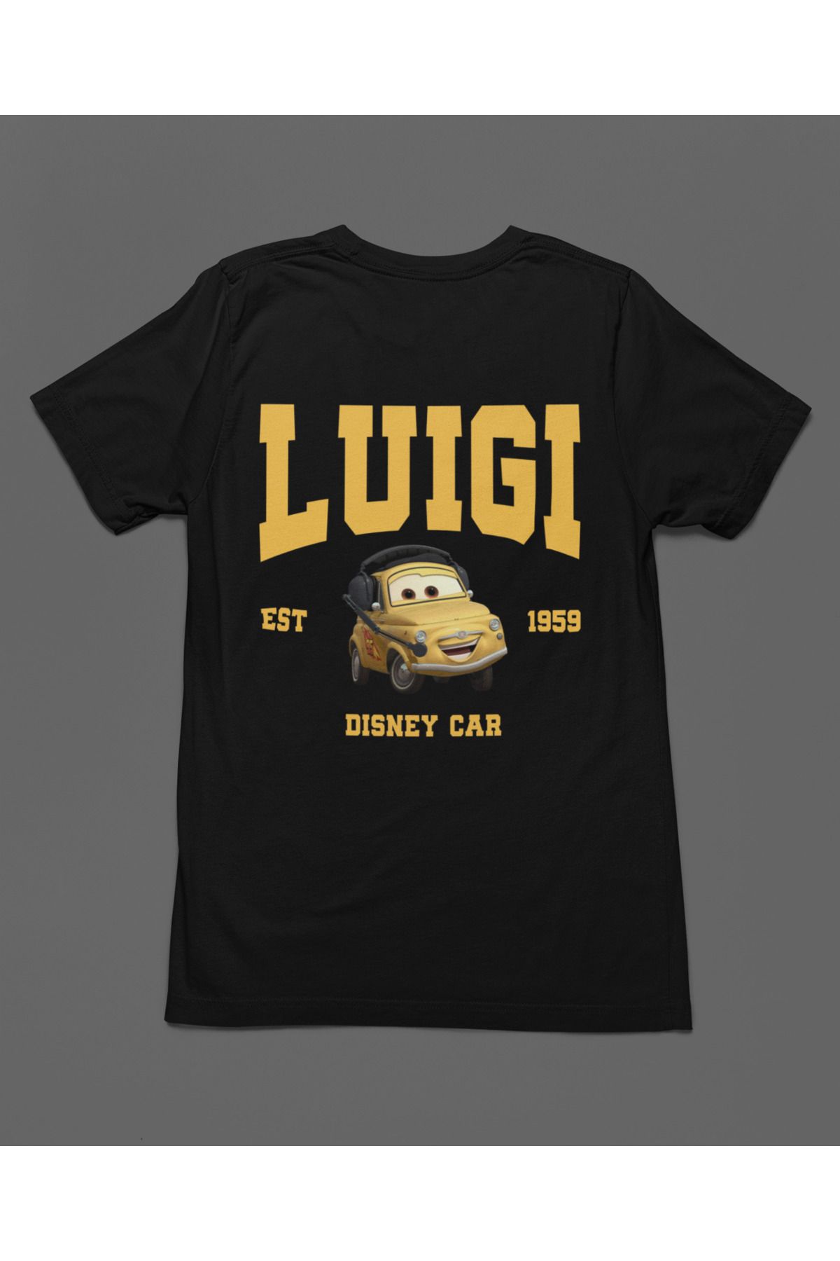 Bumeta Luigi Arabalar Cars Şimşek McQeen Unisex Tişört T-Shirt