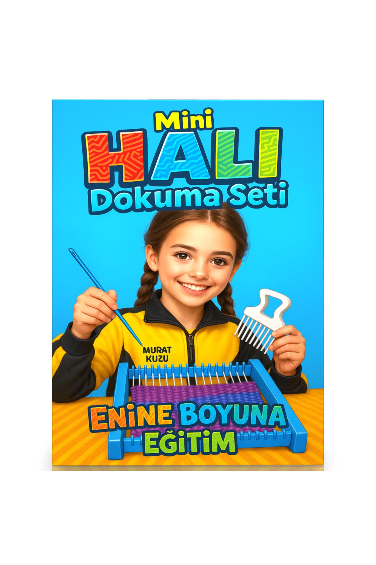 Enine Boyuna Eğitim Mini Halı Dokuma Seti