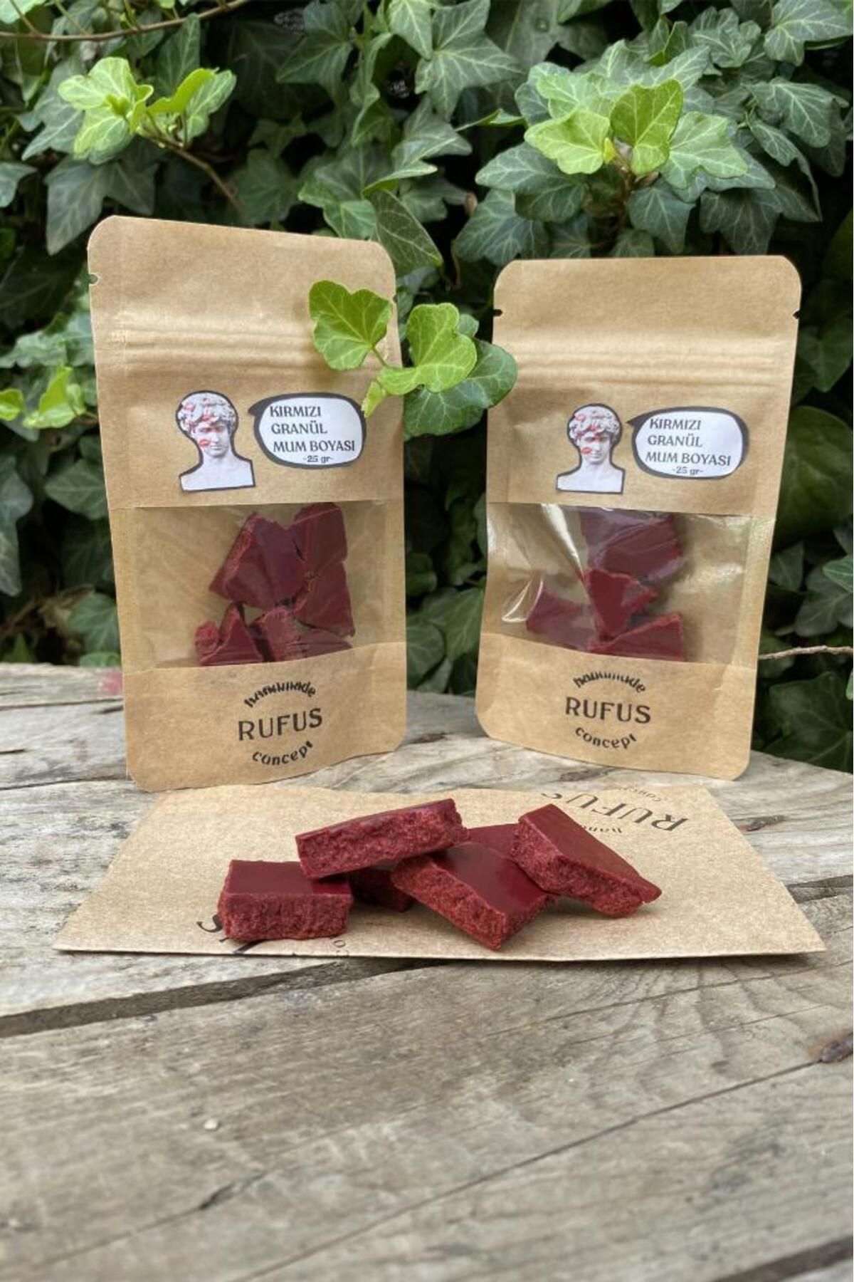 DEKORANLA Kırmızı Granül Mum Boyası 50gr, parlak ve canlı renk seçeneği