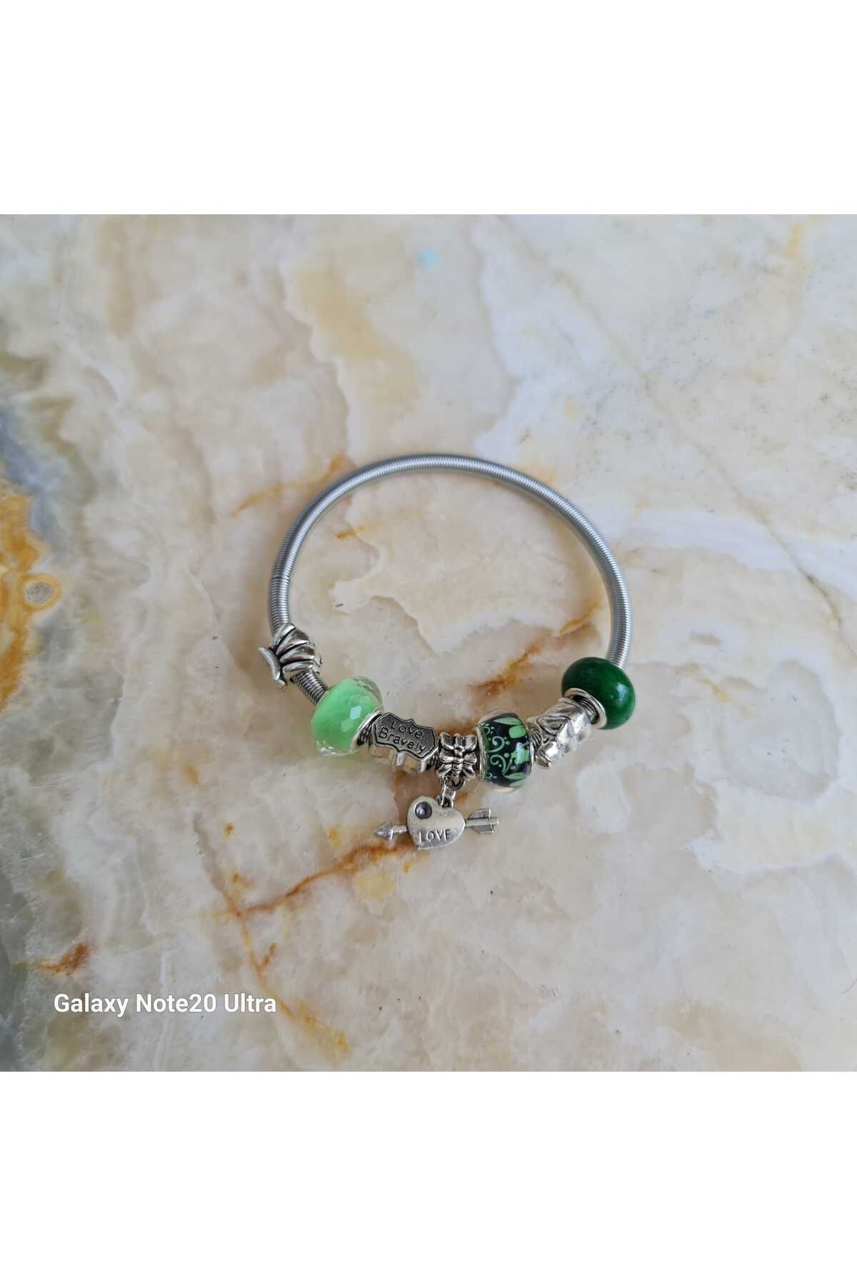 Stor 316L Ayarlanabilir Charm Temalı Paslanmaz Çelik Bileklik