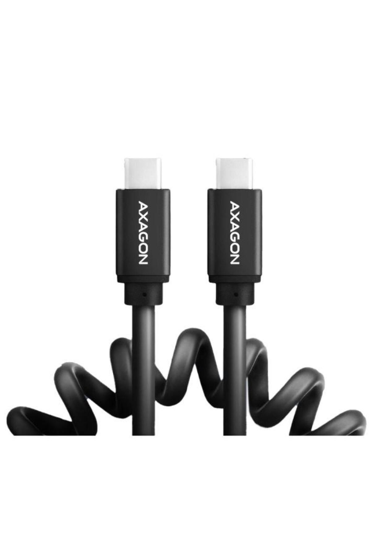 Axagon-Cablu de date Axagon Twister, USB-C la USB-C, 0.6m, 3A (Negru) 2