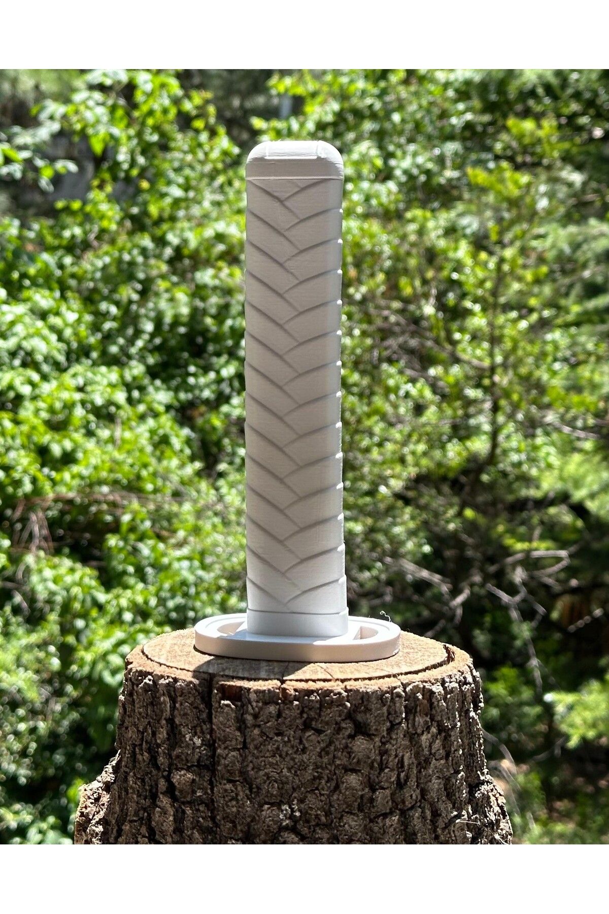 moifugyia Katlanan Katana Samuray Kılıcı Plastik Küçük Boy 65cm Beyaz