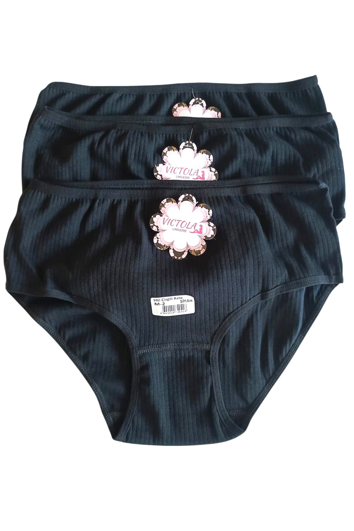 VICTOLA LINGERIE 3'LÜ FİTİLLİ YÜKSEK BEL KÜLOT