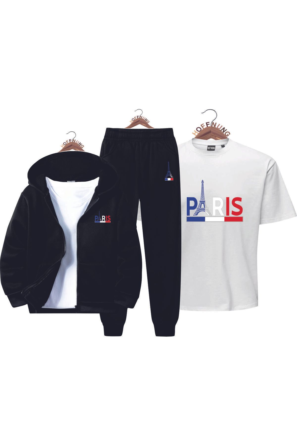 HOFFNUNG 3 pieces summer season FULL ZIP EIFFEL TOWER SUMMER MODE