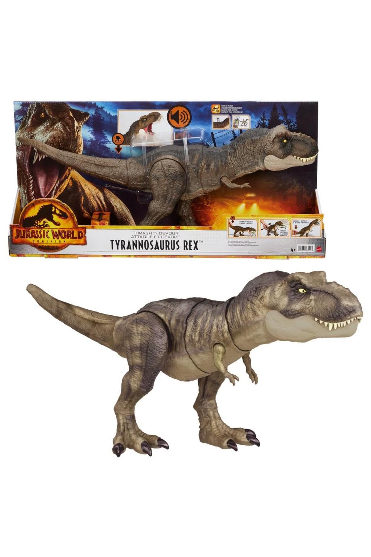mattel-Figurina - Jurassic World Dominion, Tyrannosaurus Rex 4