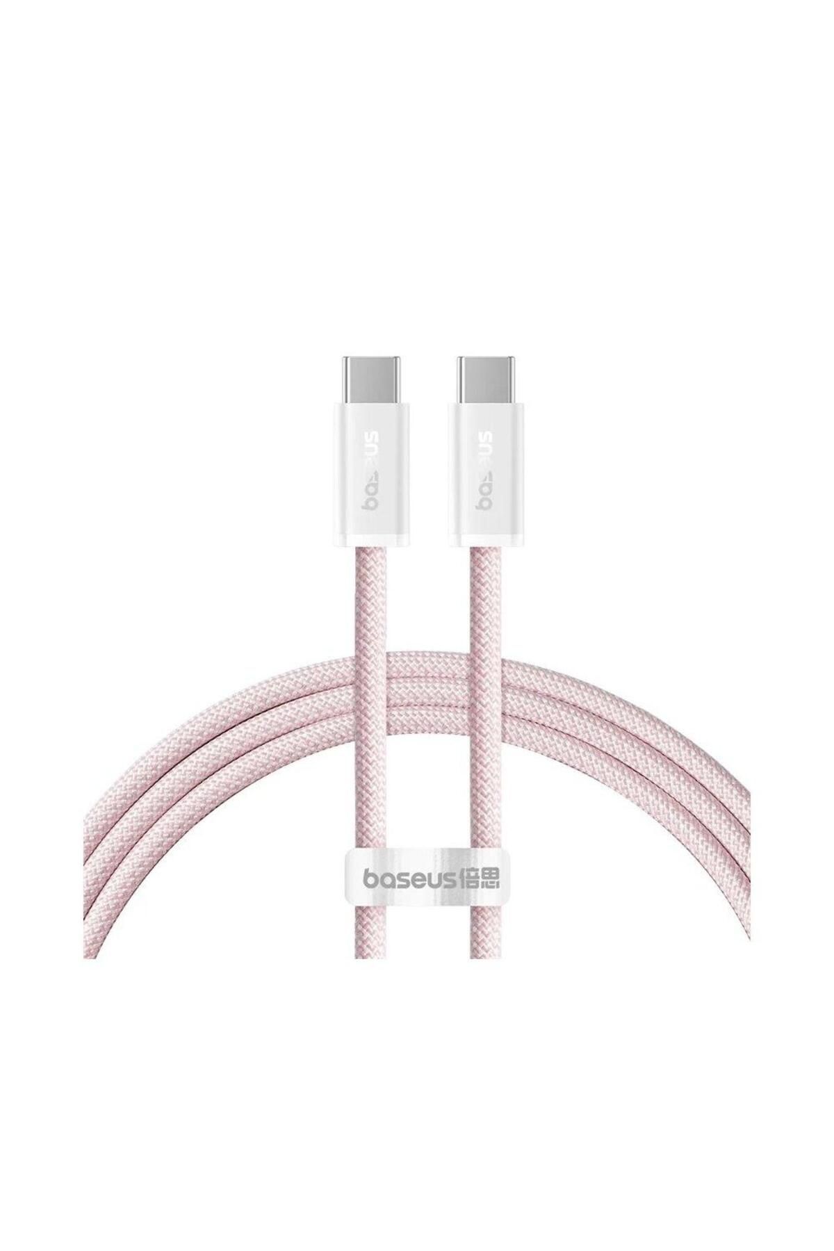 Baseus-Cablu de date Baseus Dynamic 3 Series, USB-C la USB-C, 100W, Încărcare rapidă, 1m, Roz 1