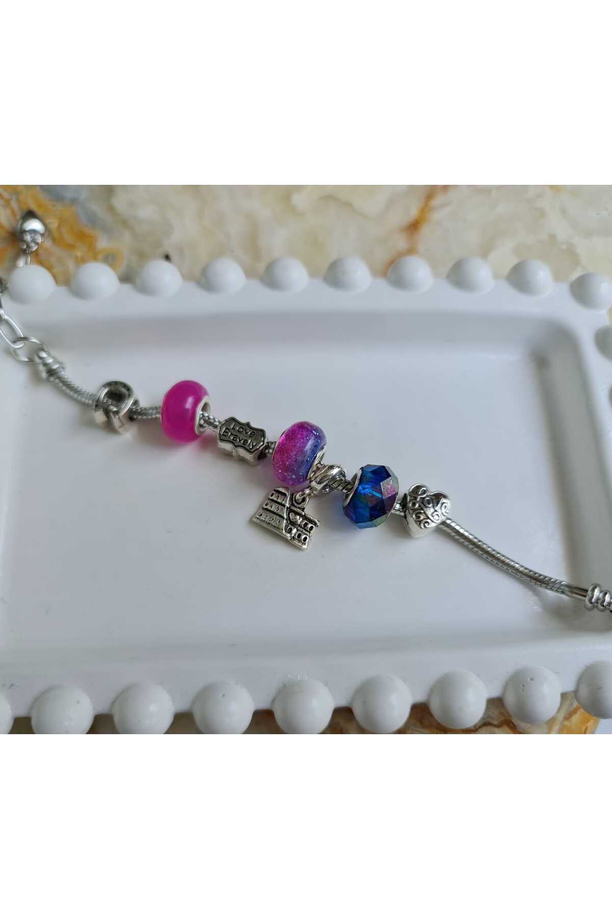 Store 316L Ayarlanabilir Charm Temalı Paslanmaz Çelik Bileklik