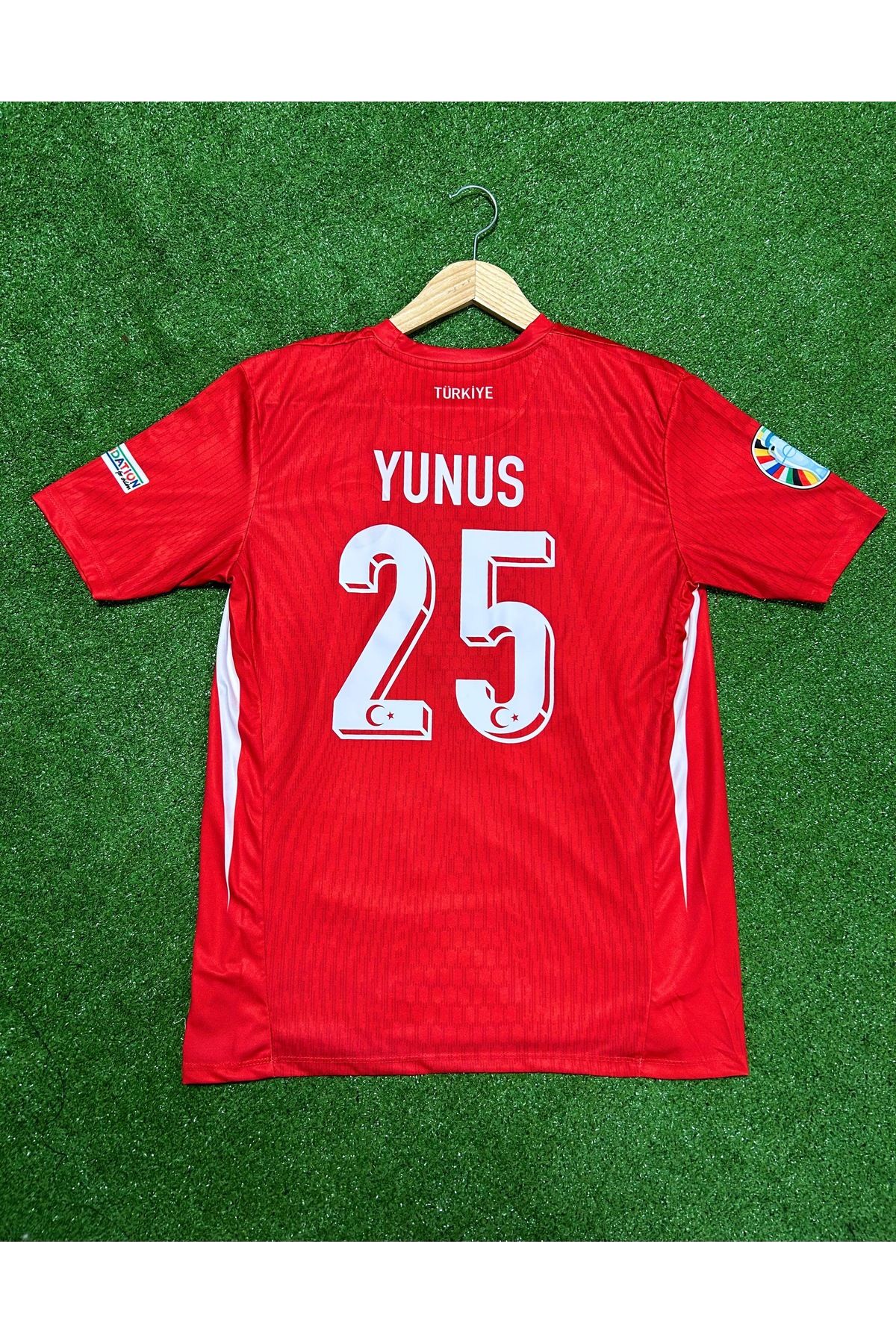 FRAGOLA Türkiye Euro 2024 Yunus Akgün İç Saha Forması (Red)
