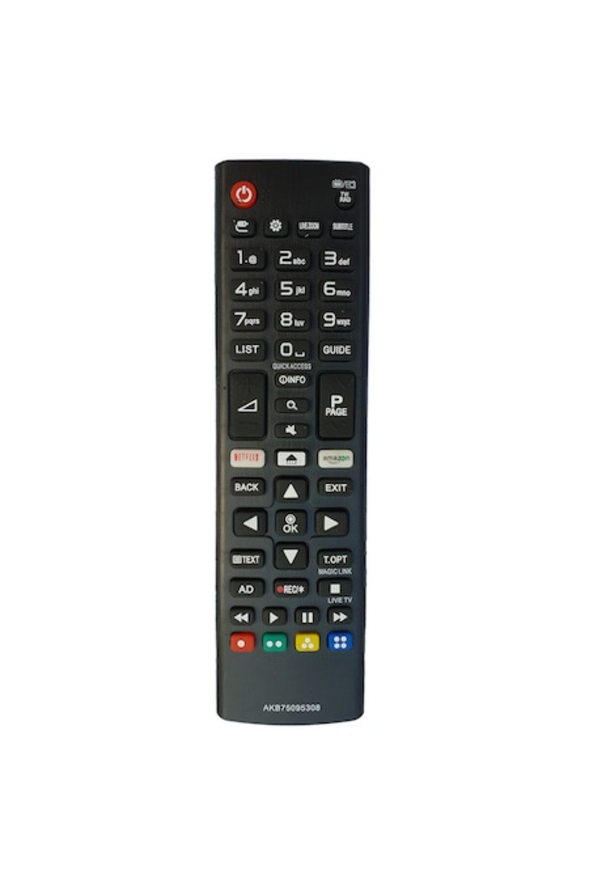 Bogadini-LG AKB75095308 Remote Control For LCD/LED With Netflix Button, Original Functions, Black 1