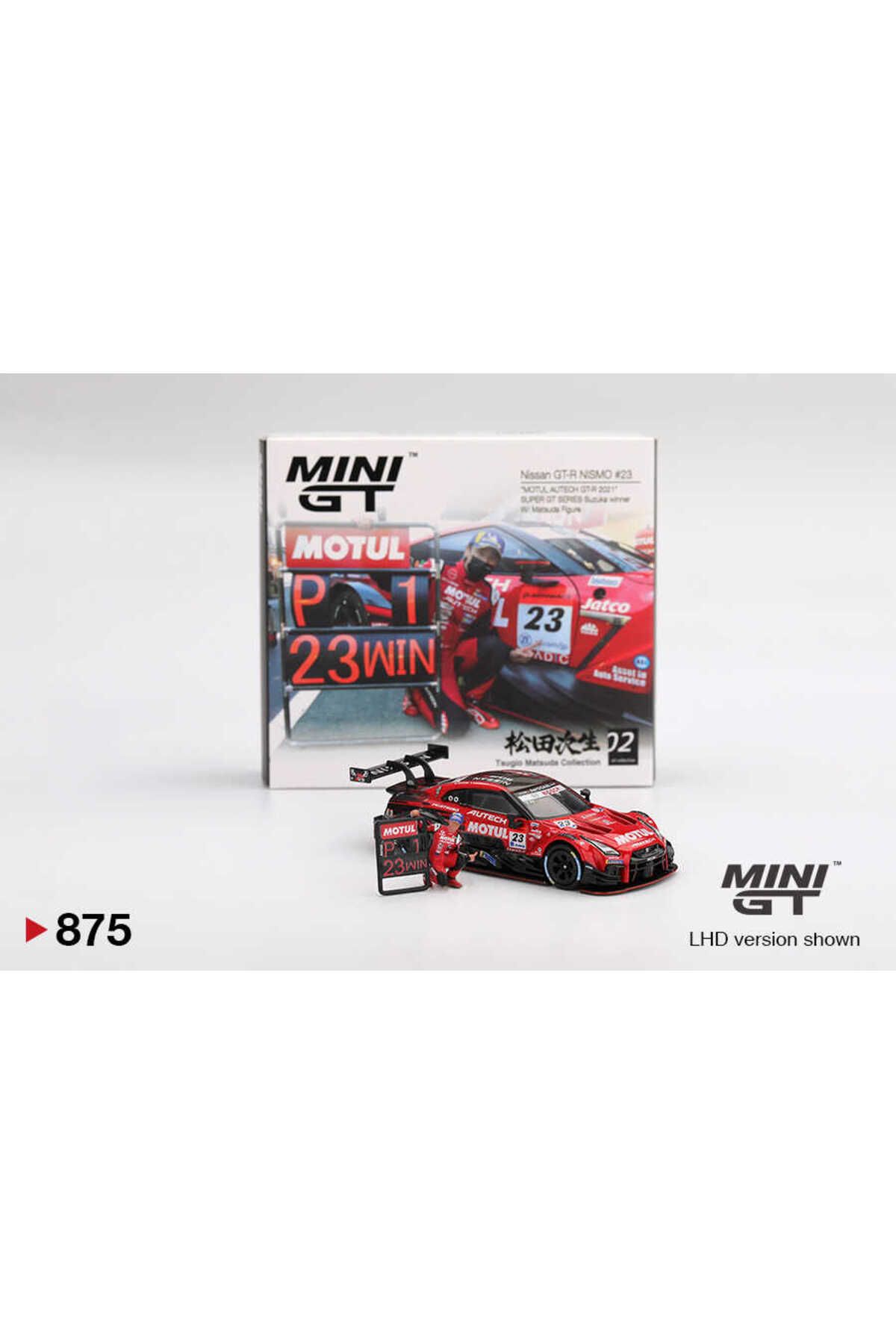 mini gt 1/64 875 Nissan GT-R NISMO #23 "MOTUL AUTECH GT-R 2021" SUPER GT SERIES Suzuka winner W/ Mat