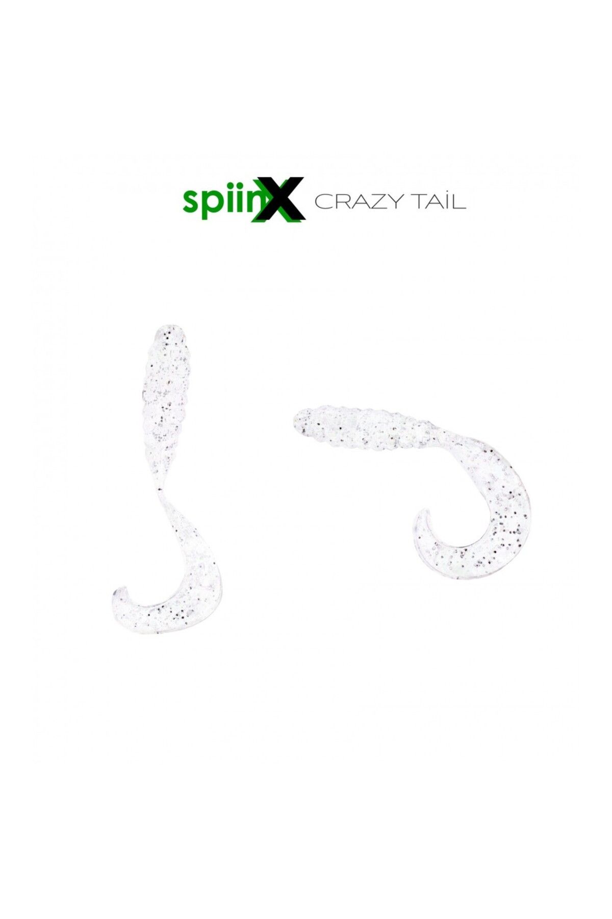 SpiinX CRAZY TAIL KUYRUK 7.5CM 10P CLEAR SILVER