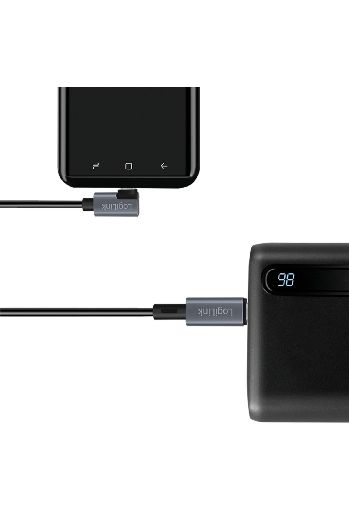 LogiLink-LOGILINK power and data cable, for smartphone, USB 2.0, 1m, PD 100W, 2 x shielded, 5