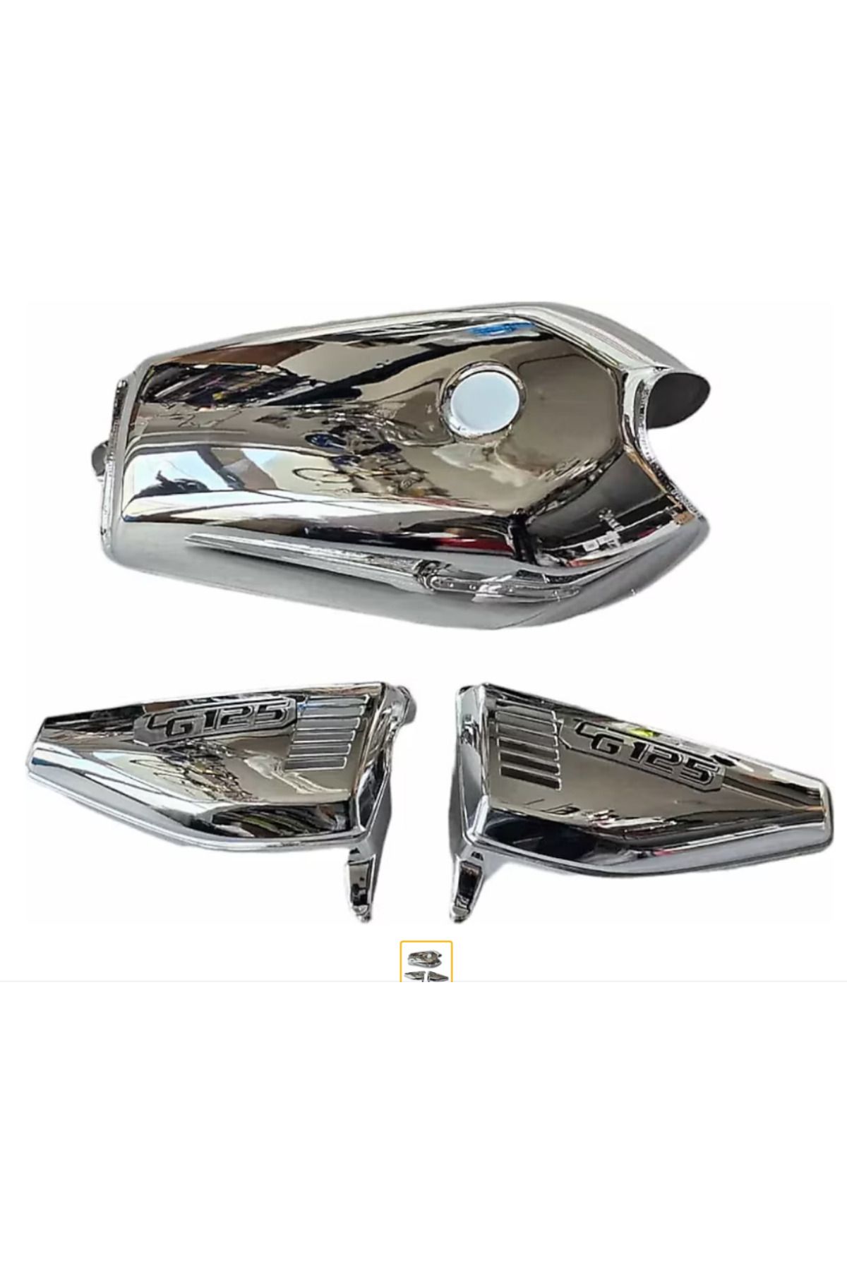 HSGL Motorsiklet Cg 125 150 Nikel Depo Kapak set cg modellere uygun Set