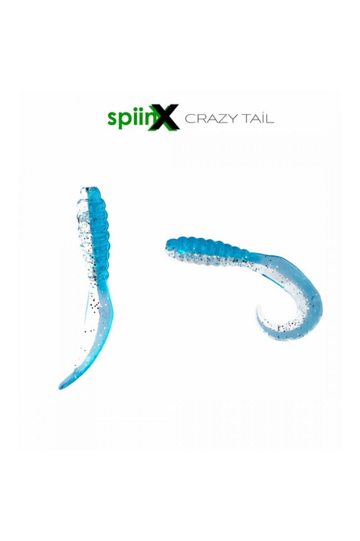 SpiinX CRAZY TAIL KUYRUK 7.5CM 10P BLUE SILVER