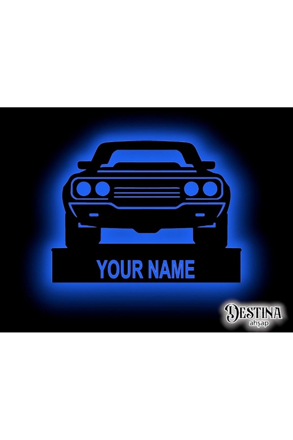 Destina Ahşap Muscle Car Led Tablo 60cm*35cm