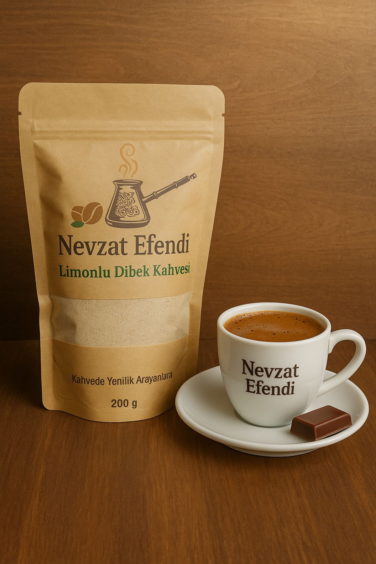 nevzatefendi Nevzat Efendi Limonlu Dibek Kahvesi 200 g – Ferahlatıcı ve Doğal Tat