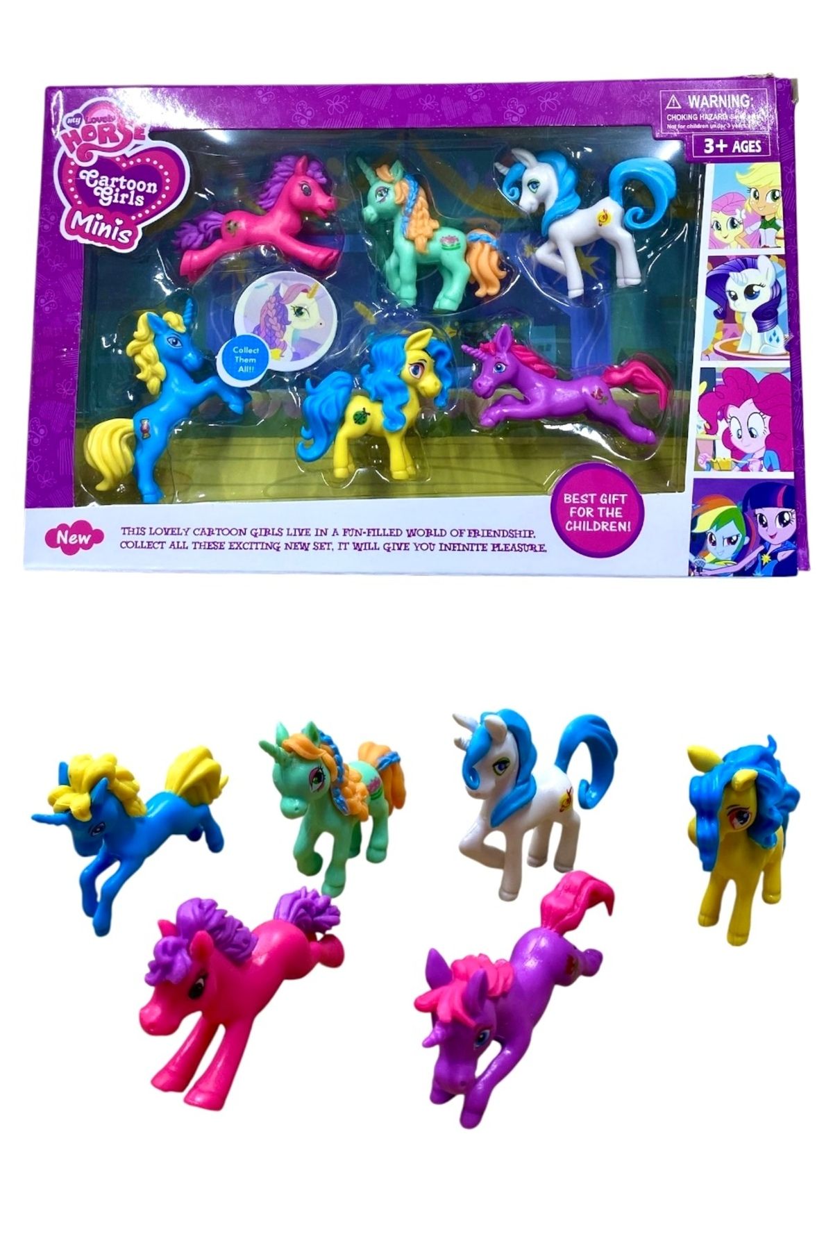 Prestij Oyuncak Oyuncak Pony At Karakter Figür Seti 6lı Set 5Cm