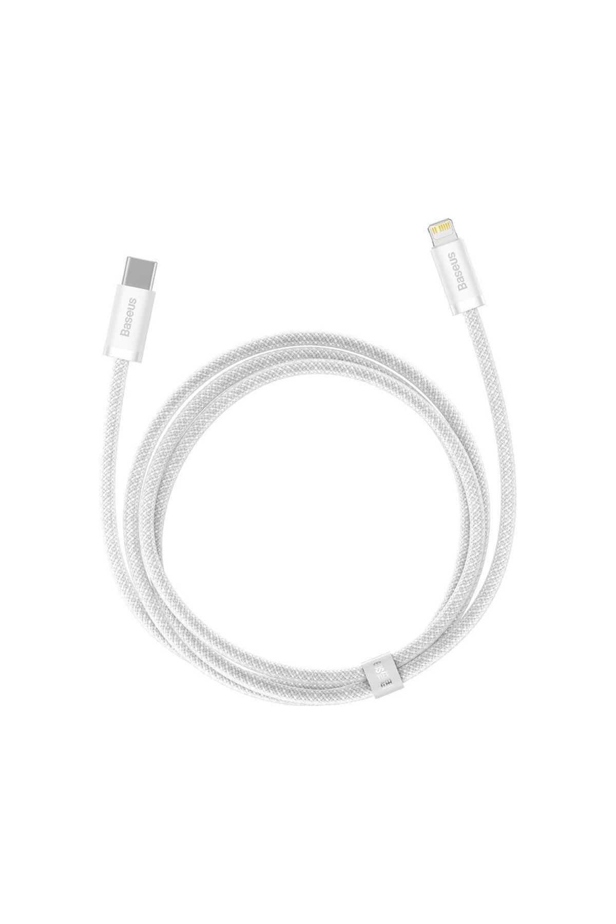 Baseus-Cablu de date Baseus CALD000002, Incarcare rapida, Lightning - USB-C, 20 W, 1m, Alb 1