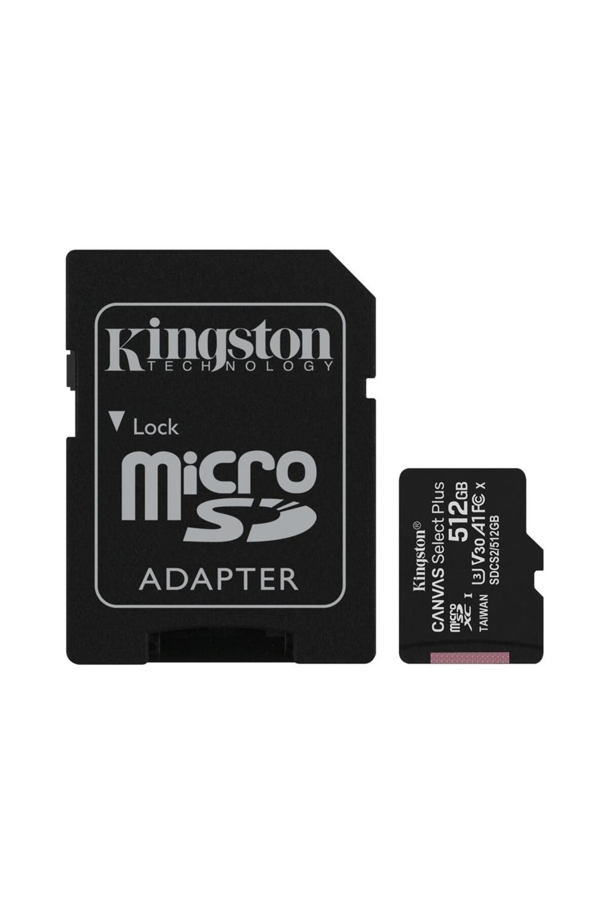 Kingston Sdcs2-512gb 512gb Micsdxc Canvas Select Plus 100r A1 C10 Card Adp Hafıza Kartı