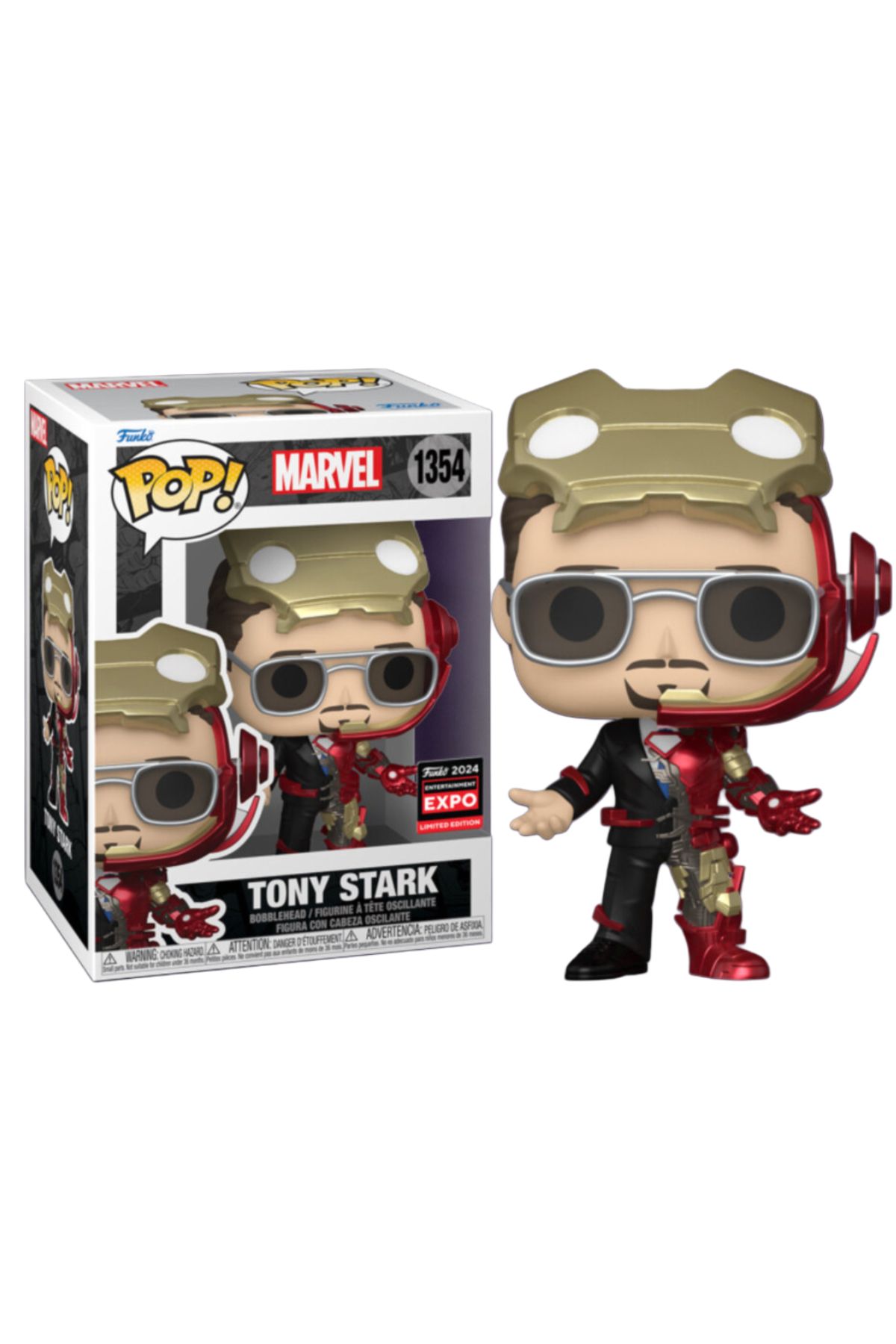 Funko The Avengers - Tony Stark Iron Man (2024 Entertainment Expo Convention Exclusive) Pop! #1354