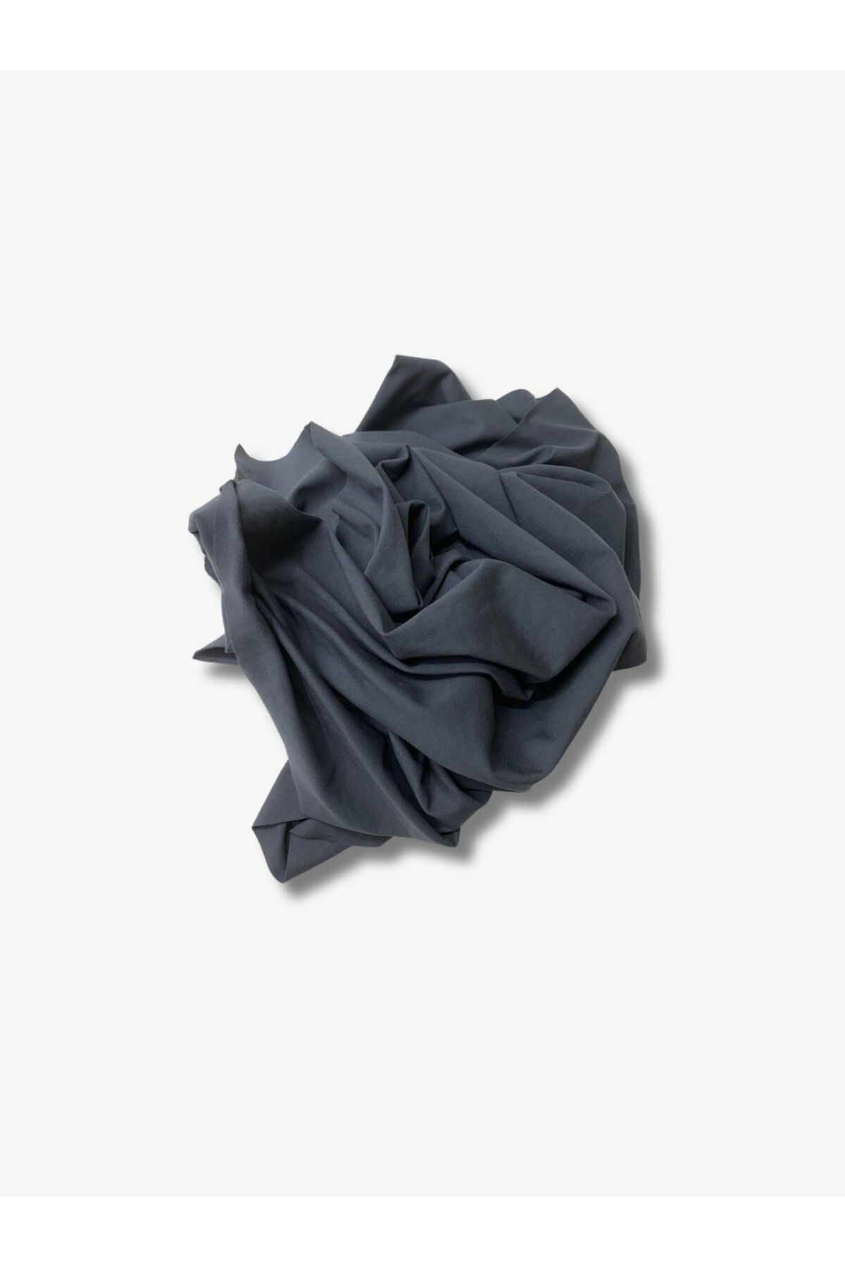 Yiğit Kumaş Dökümlü Esnek Takımlık Polyester Penye Kumaş, Parça 65x160 cm Gri Renk