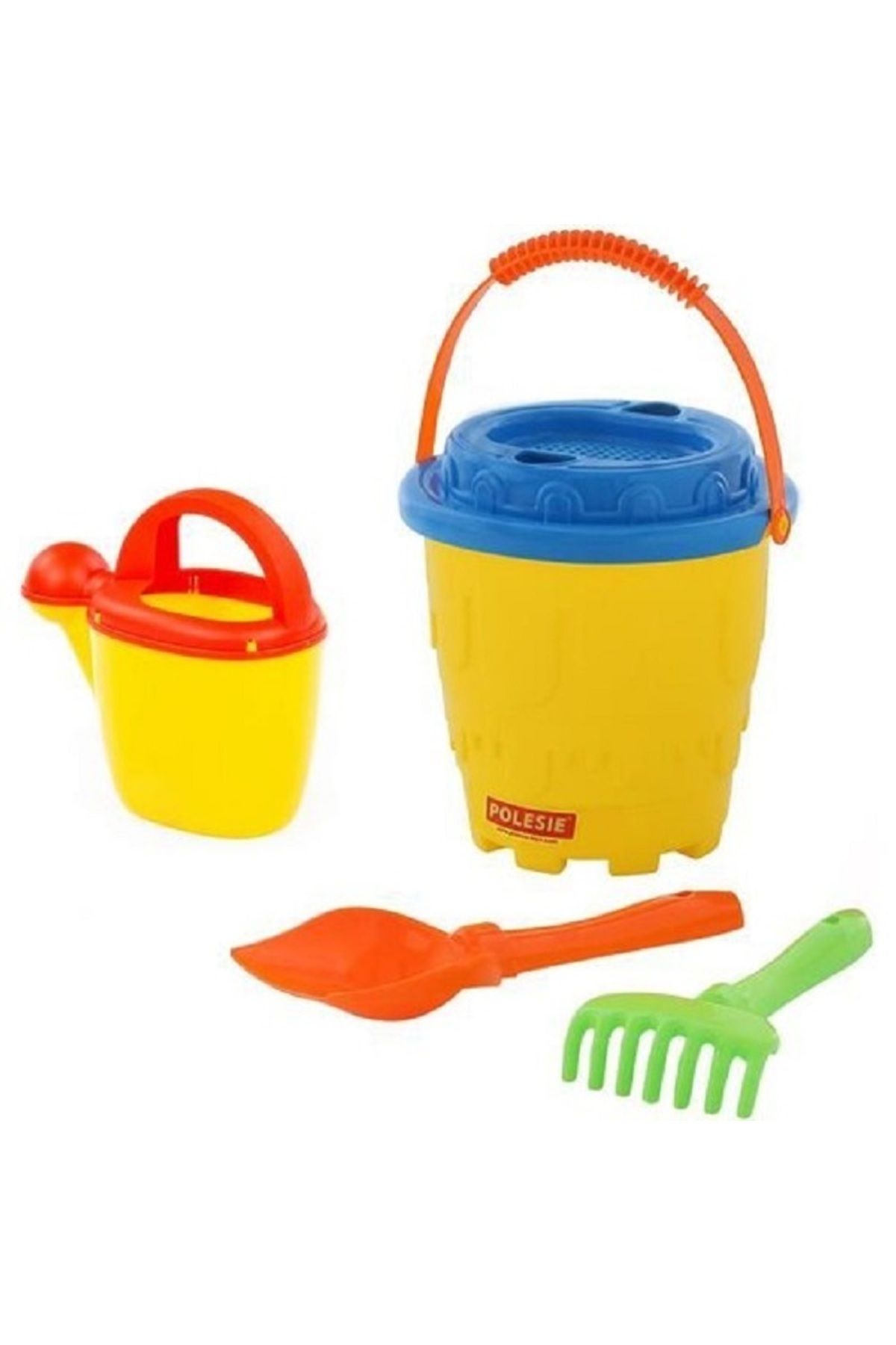 AboutThePerfect Bahçe ve plaj için çok amaçlı set, kova, kürek, tırmık, elek ve sulama kabı