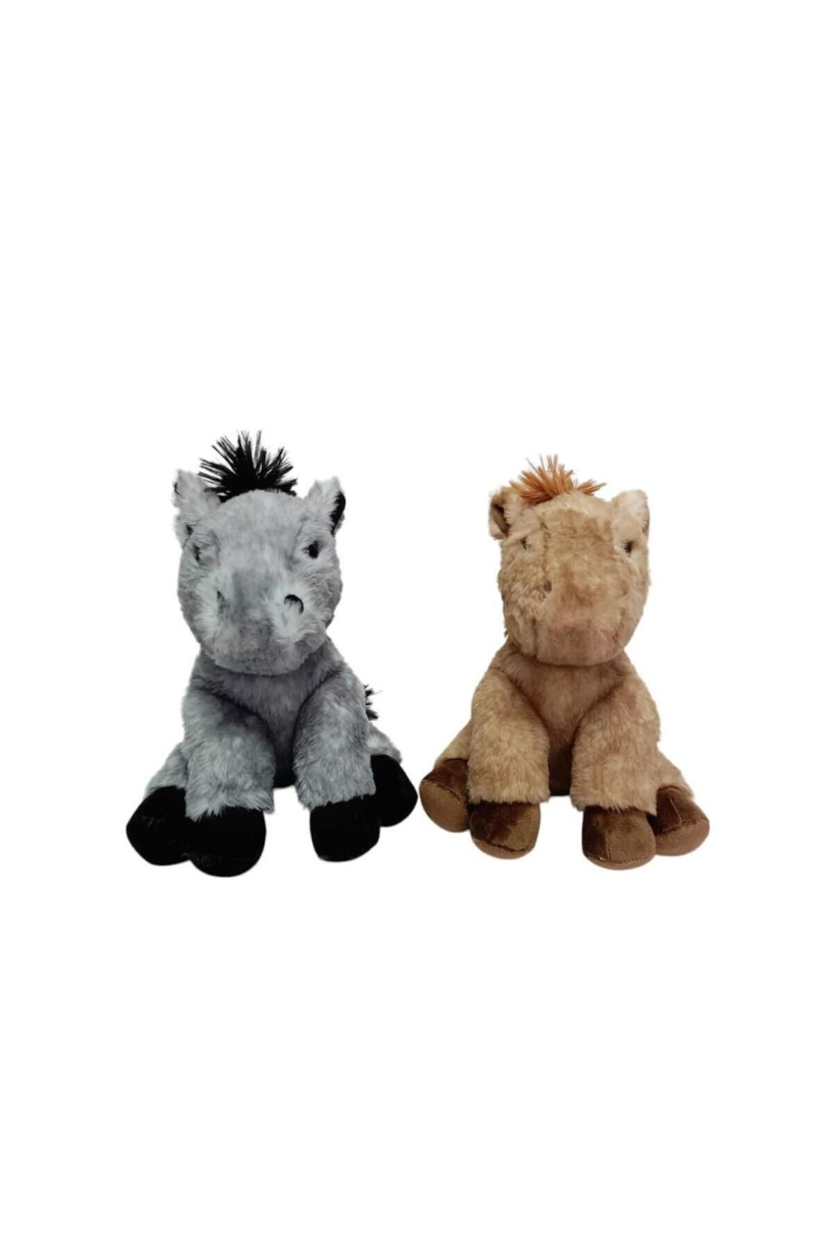 NW NessiWorld Nessiworld PB31558-23 Peluş Oturan At 23 cm