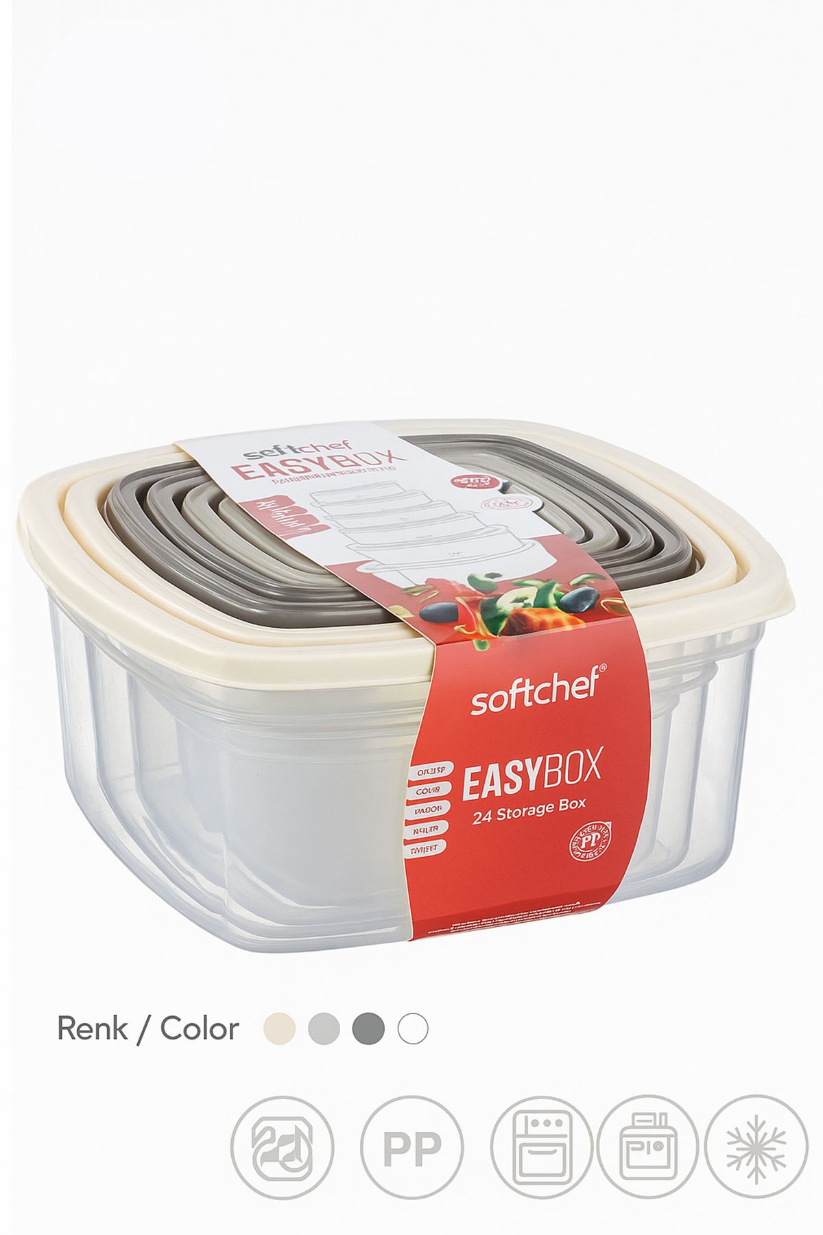 Destpak-6 Storage Containers - Nested - Extra Quality - Deep Freezer Compatible 4