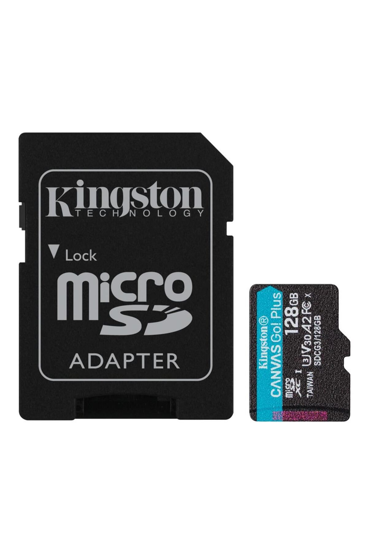Kingston Sdcg3-128gb 128gb Microsdxc Canvas Go Plus 170r A2 U3 V30 Card Adp Hafıza Kartı