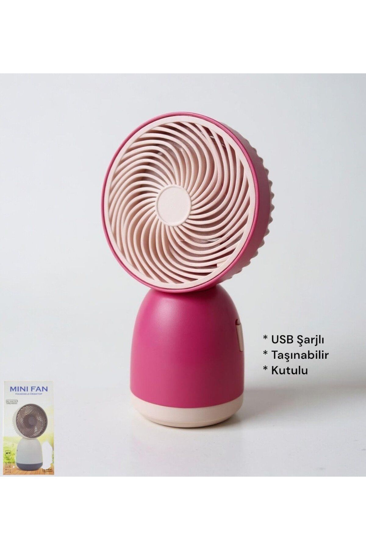 Brokoli Home Handheld USB Şarjlı El Fanı I Mini Taşınabilir Fan I Yaz Serinleticisi I Vantilatör Taşınabilir Fan