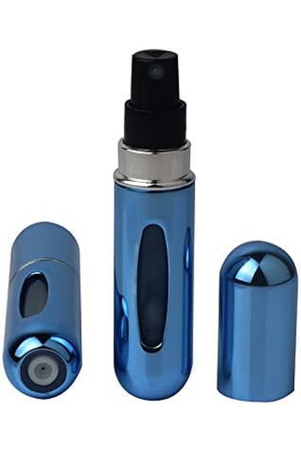 MAİN SHOP Doldurulabilir Mini Parfüm Şişesi 5 Ml - Cep Parfüm Şişesi Mavi Renk 1 Adet M-230