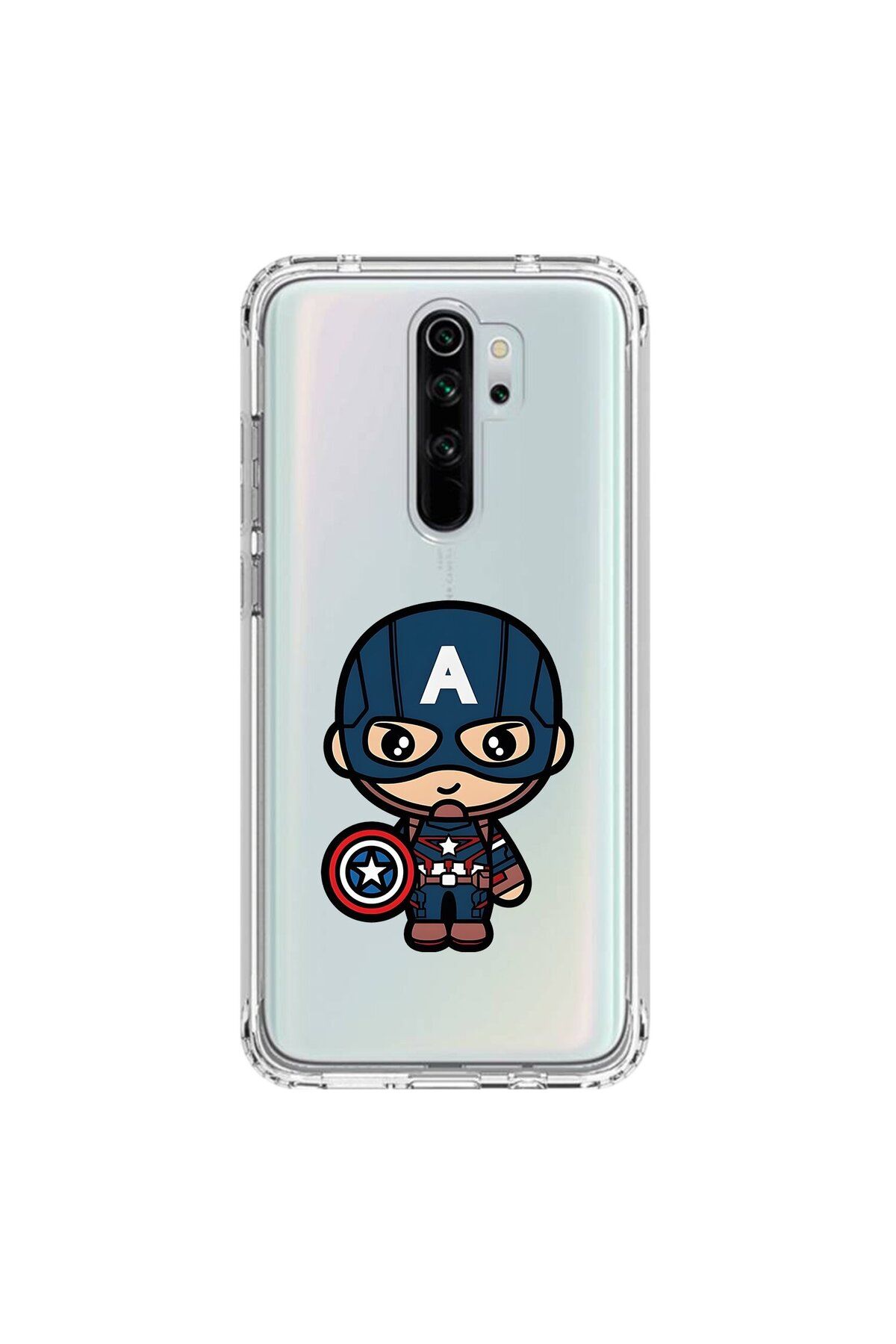 Dali Design Xiaomi Redmi Note 8 Pro Uyumlu Şeffaf Kılıf Chibi 4 Tasarımlı