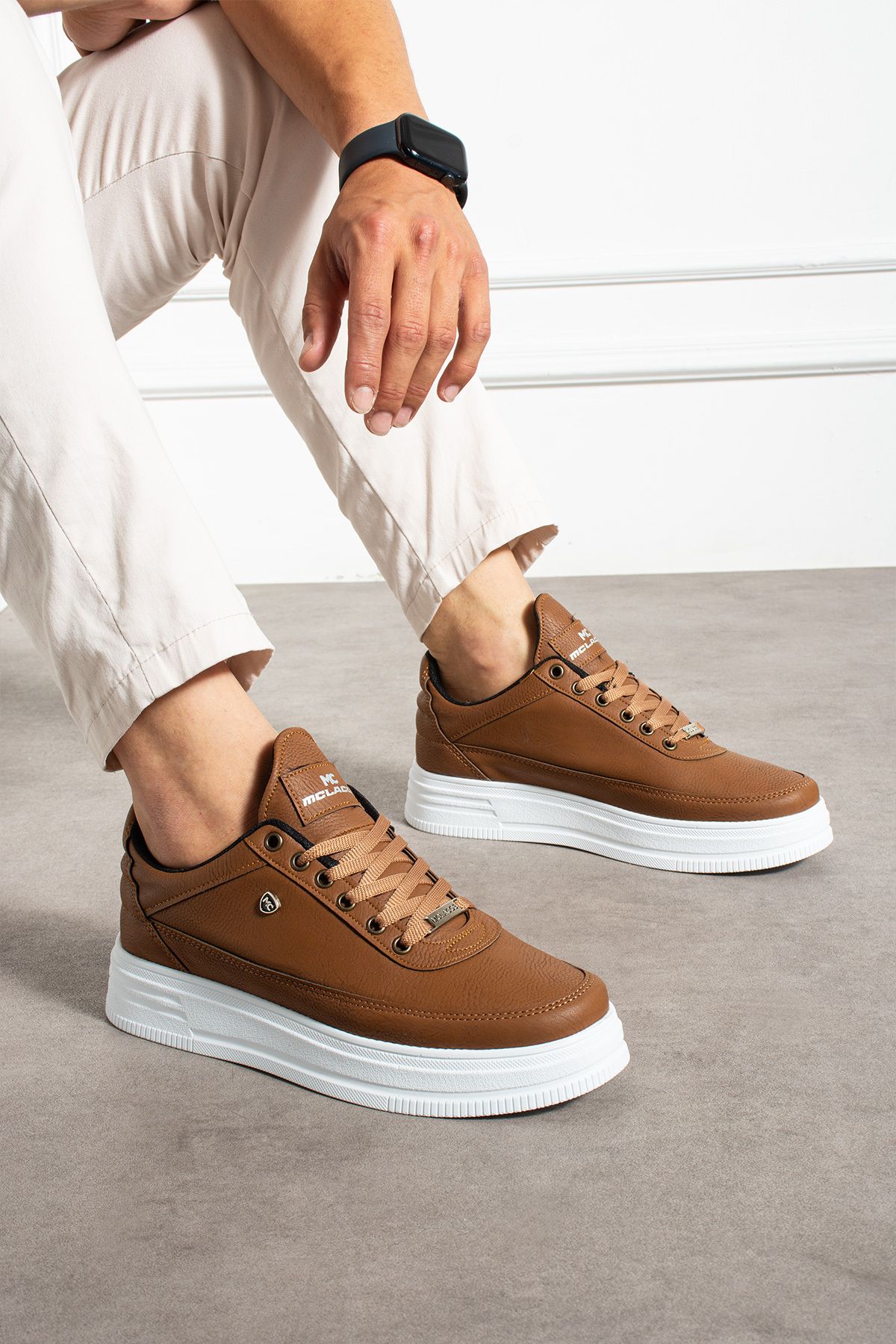 MCLACOS Erkek Sneaker Günlük Spor Ayakkabı Yüksek Taban Taba- Rahat Tasarım x7