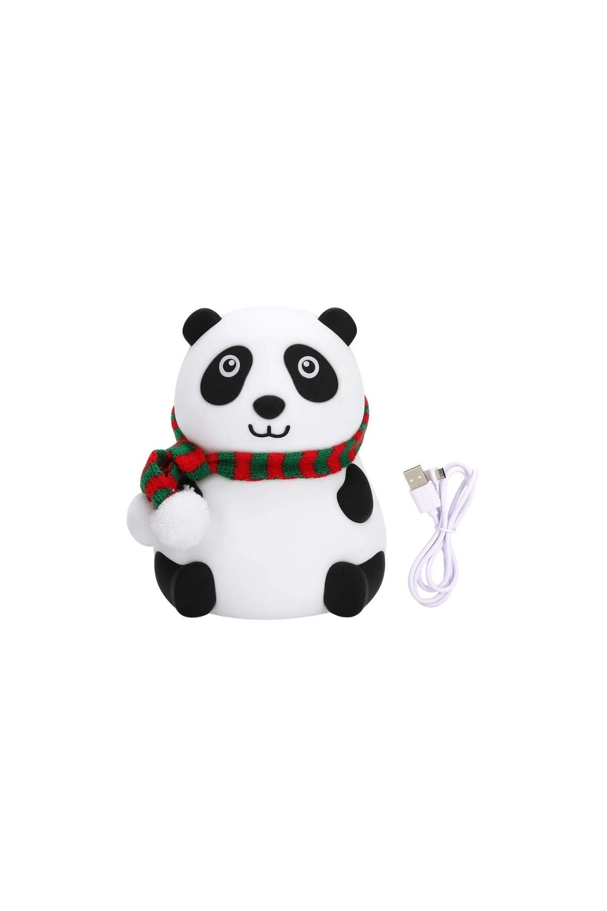 layfhex Yumuşak Dokulu Panda Tasarımlı Şarjlı Gece Lambası