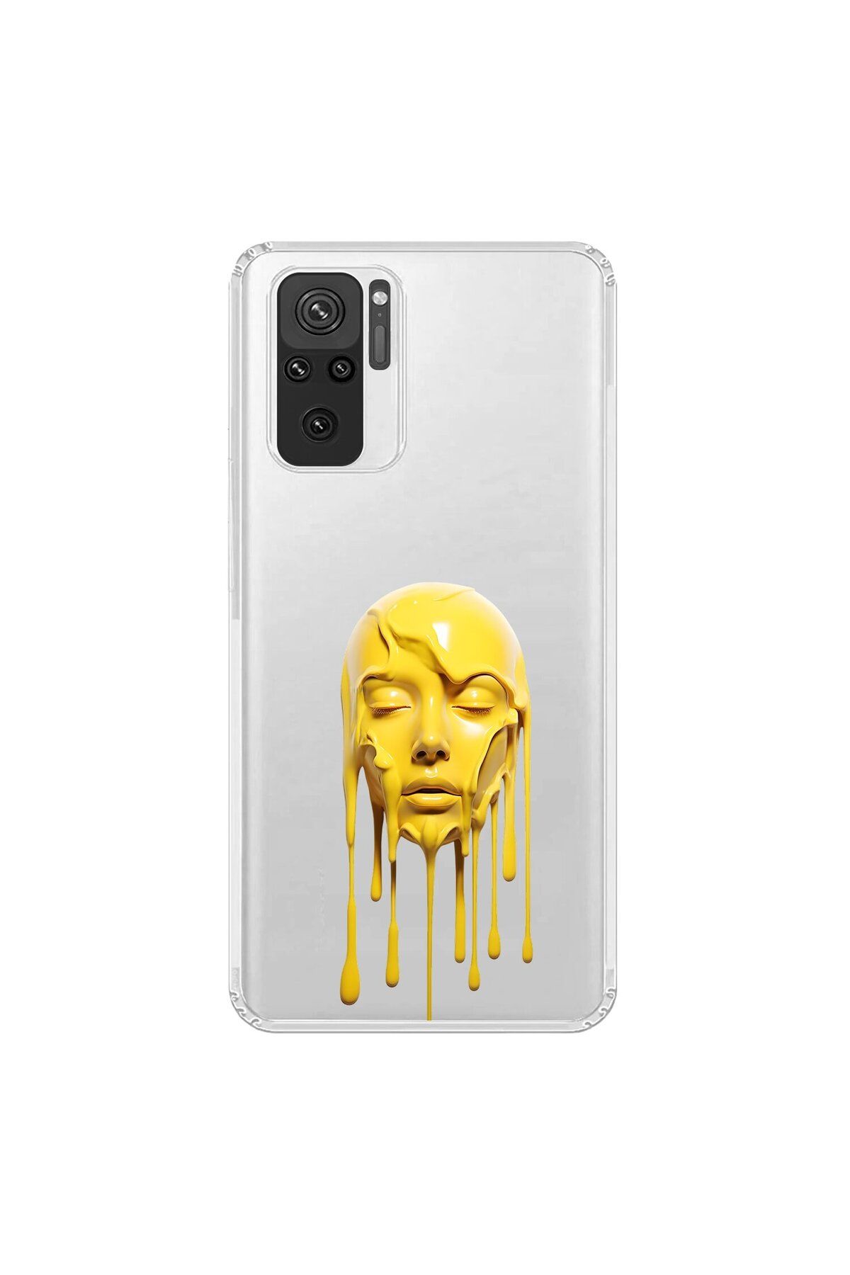 Dali Design Xiaomi Redmi Note 10 Uyumlu Şeffaf Kılıf Estetik Yüz 6 Tasarımlı