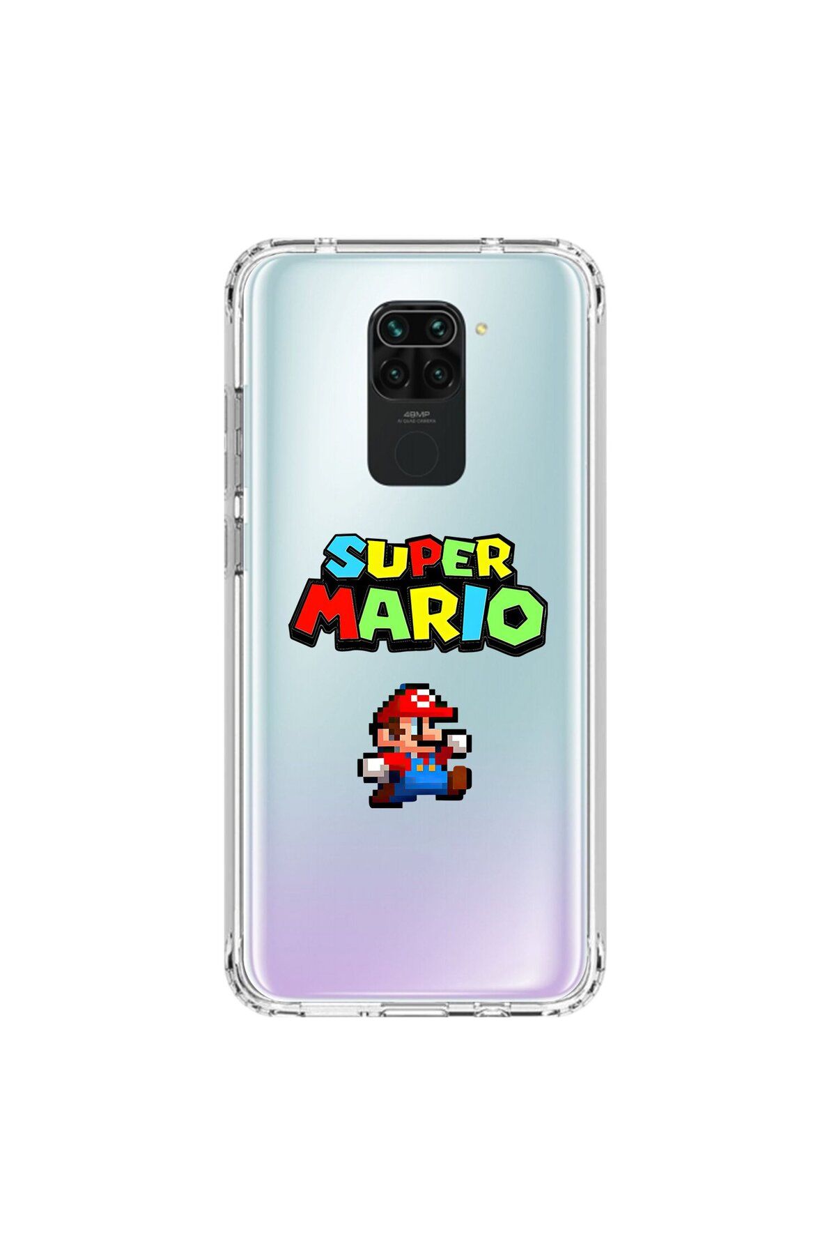Dali Design Xiaomi Redmi Note 9 Uyumlu Şeffaf Kılıf 2 Mario Tasarımlı