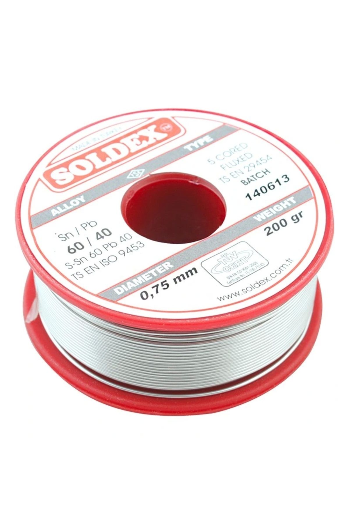 HAZEGO 200 Gr Lehim İnce 0,75 Mm Soldex Sn60 Pb40