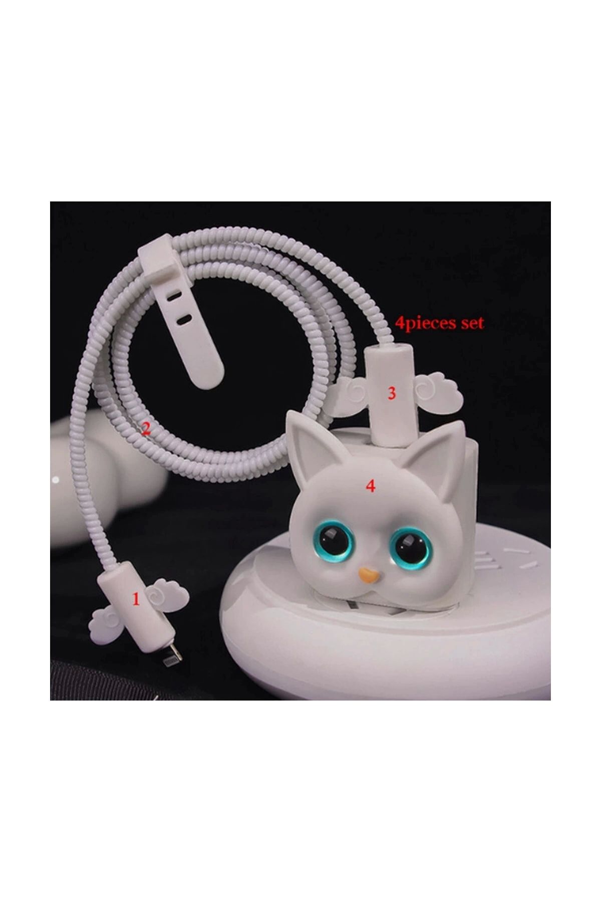 shopwave Iphone 18w/20w Uyumlu Şarj Aleti Kılıfı, Şarj Kablosu Örme Aparatı, Toparlayıcı,