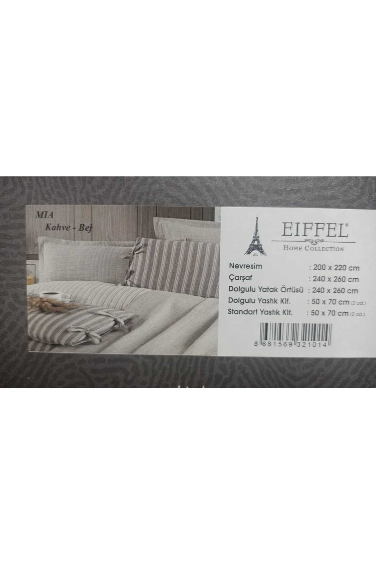 eiffel ARMUTLU YATAK ÖRTÜSÜ NEVRESİM TAKIMI ÇANTALI