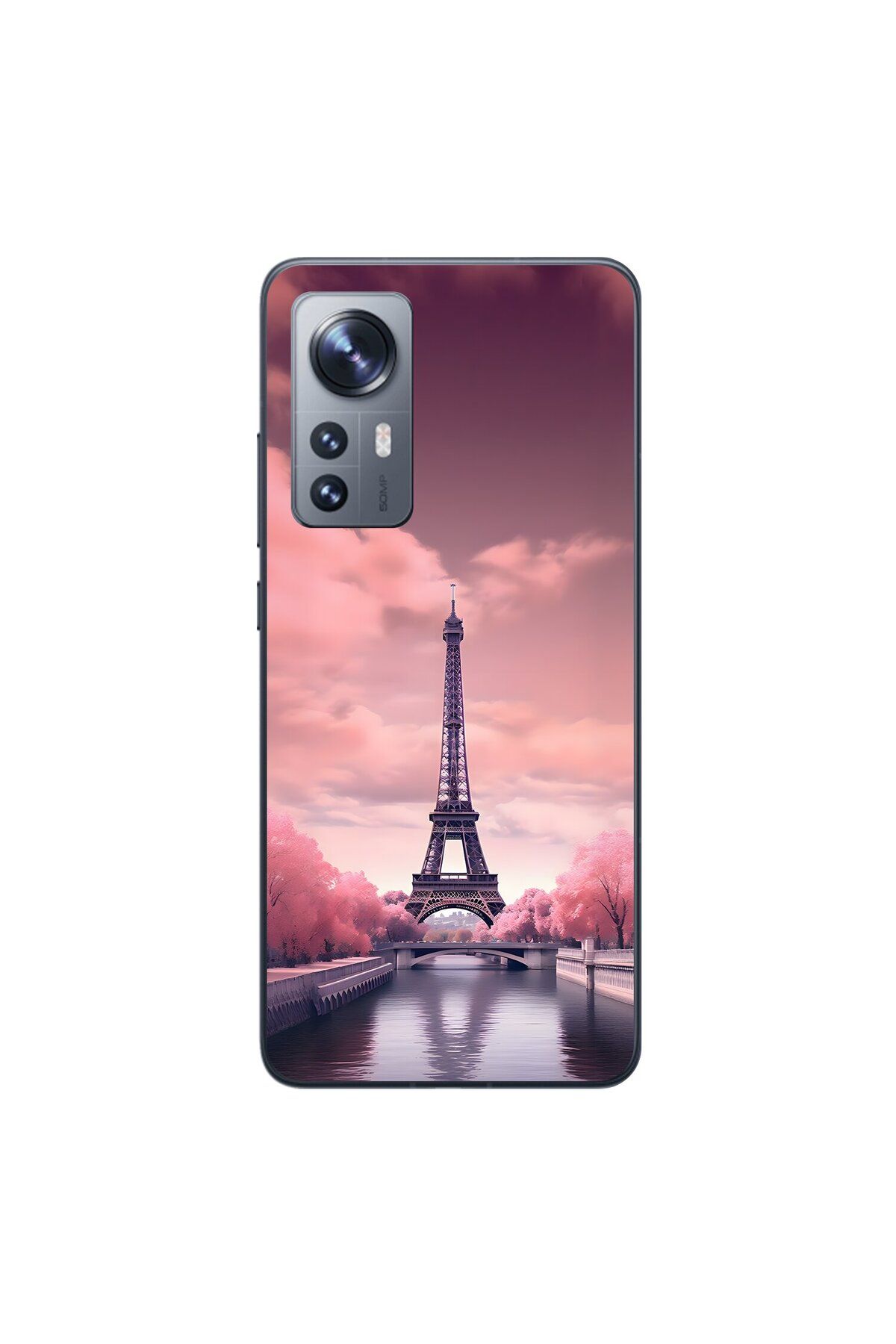 Dali Design Xiaomi Mi 12 Uyumlu Şeffaf Kılıf Paris 3 Tasarımlı