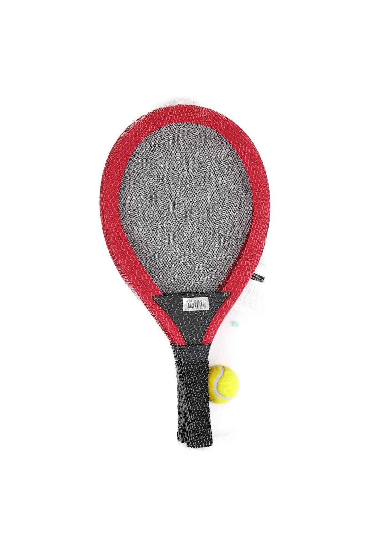 AboutThePerfect Renkli Sünger ve File Top Raket, 53 cm, Eğlence ve Spor İçin Harika Seçenek