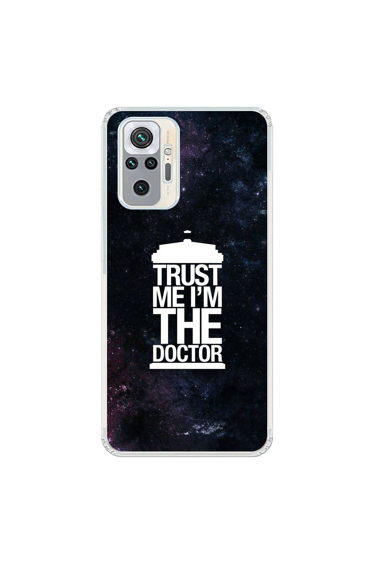 Dali Design Xiaomi Redmi Note 10 Pro Uyumlu Şeffaf Kılıf Doctor Who Tasarımlı